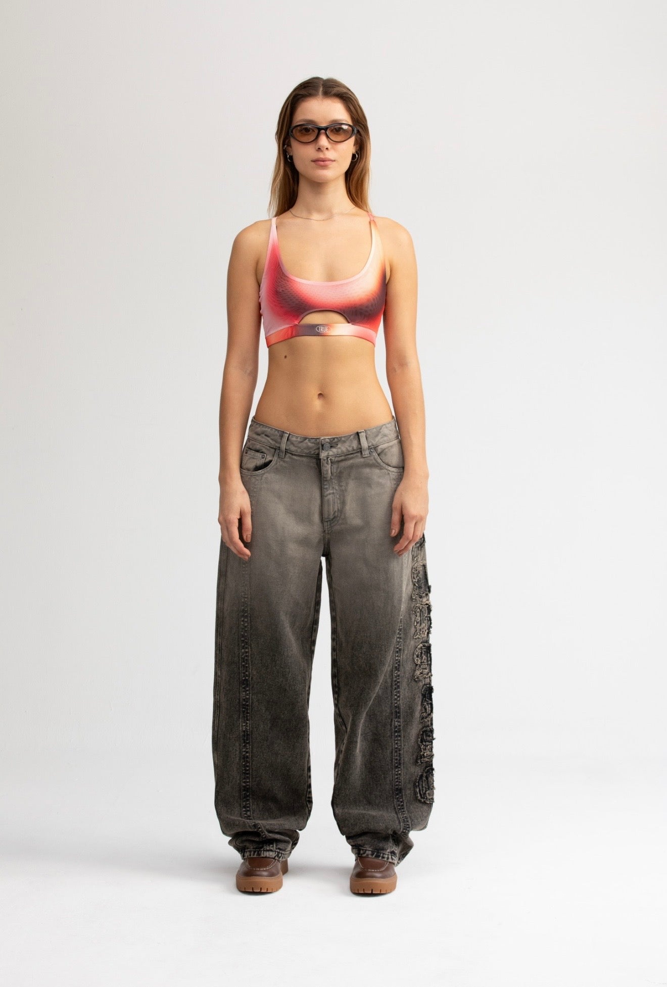 TRUE Gradient Cut-Out Mesh Top