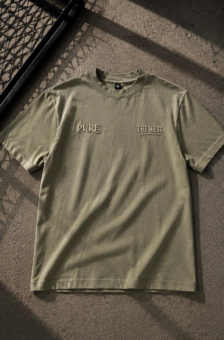 PURE Before The West Green Tshirt