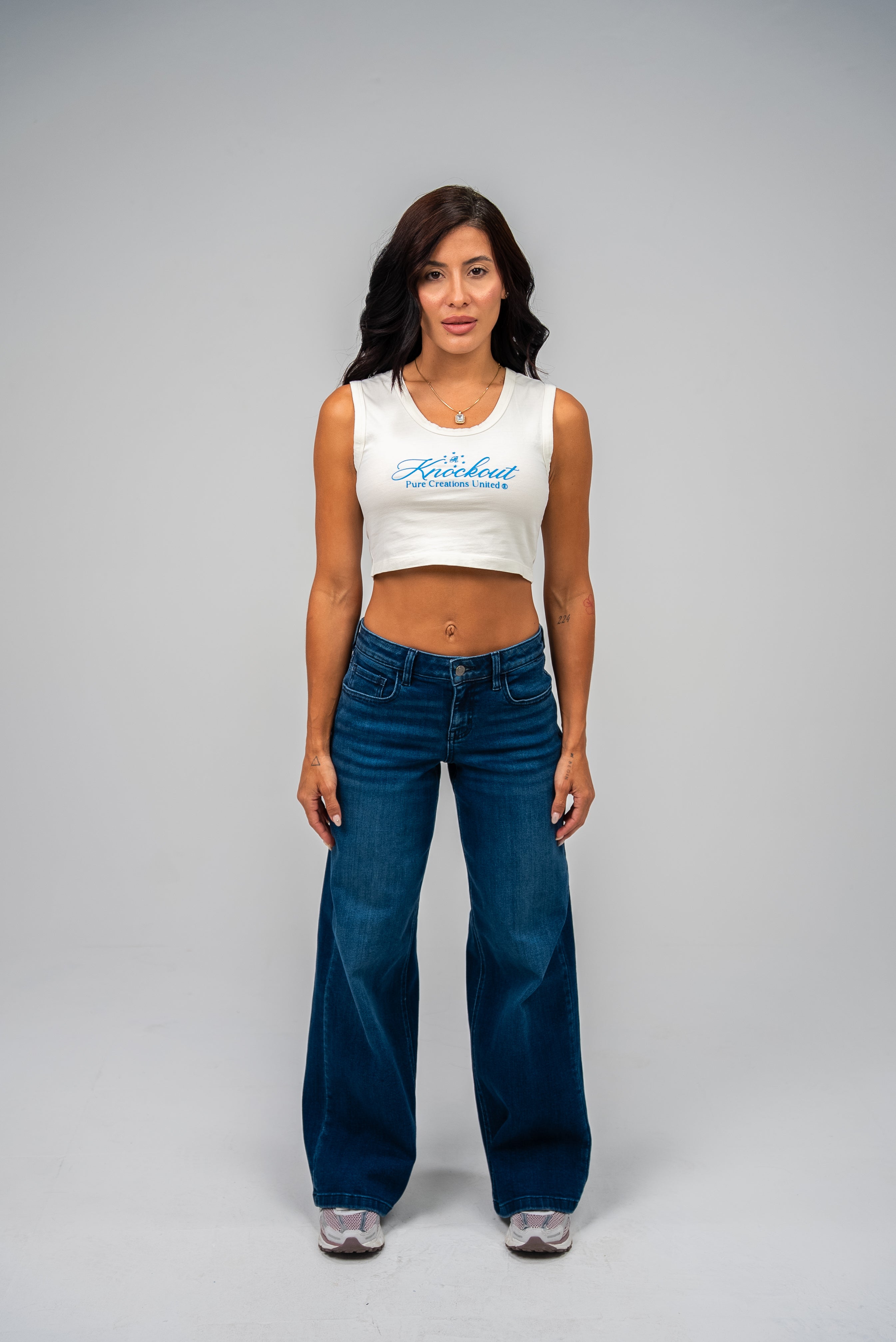 PURE KO Marfil Sleeveless Crop Shirt