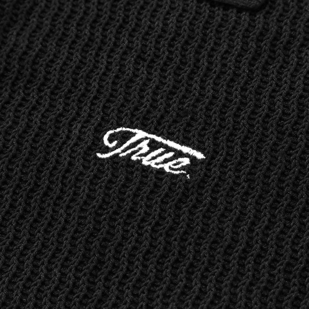 TRUE Knitted Resort Polo - Black