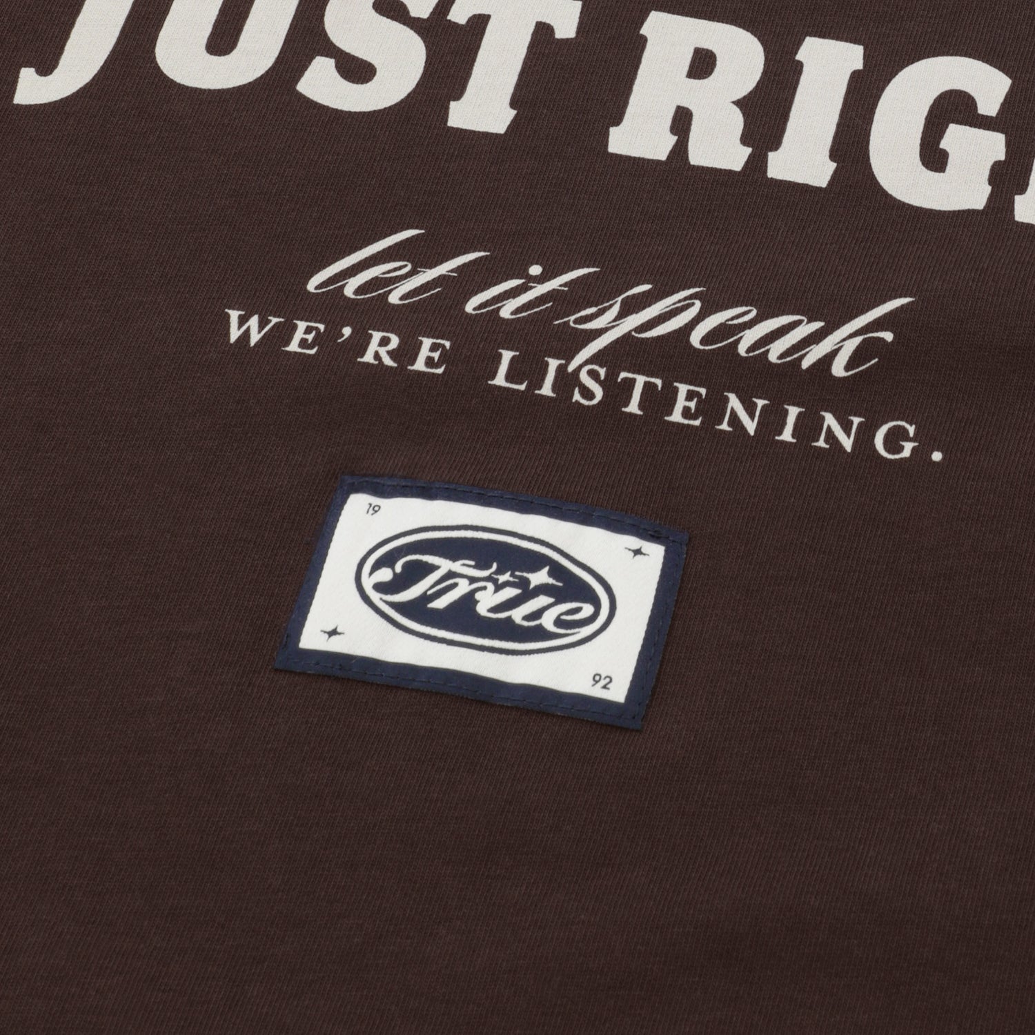 TRUE Heart Boxy Tee - Brown