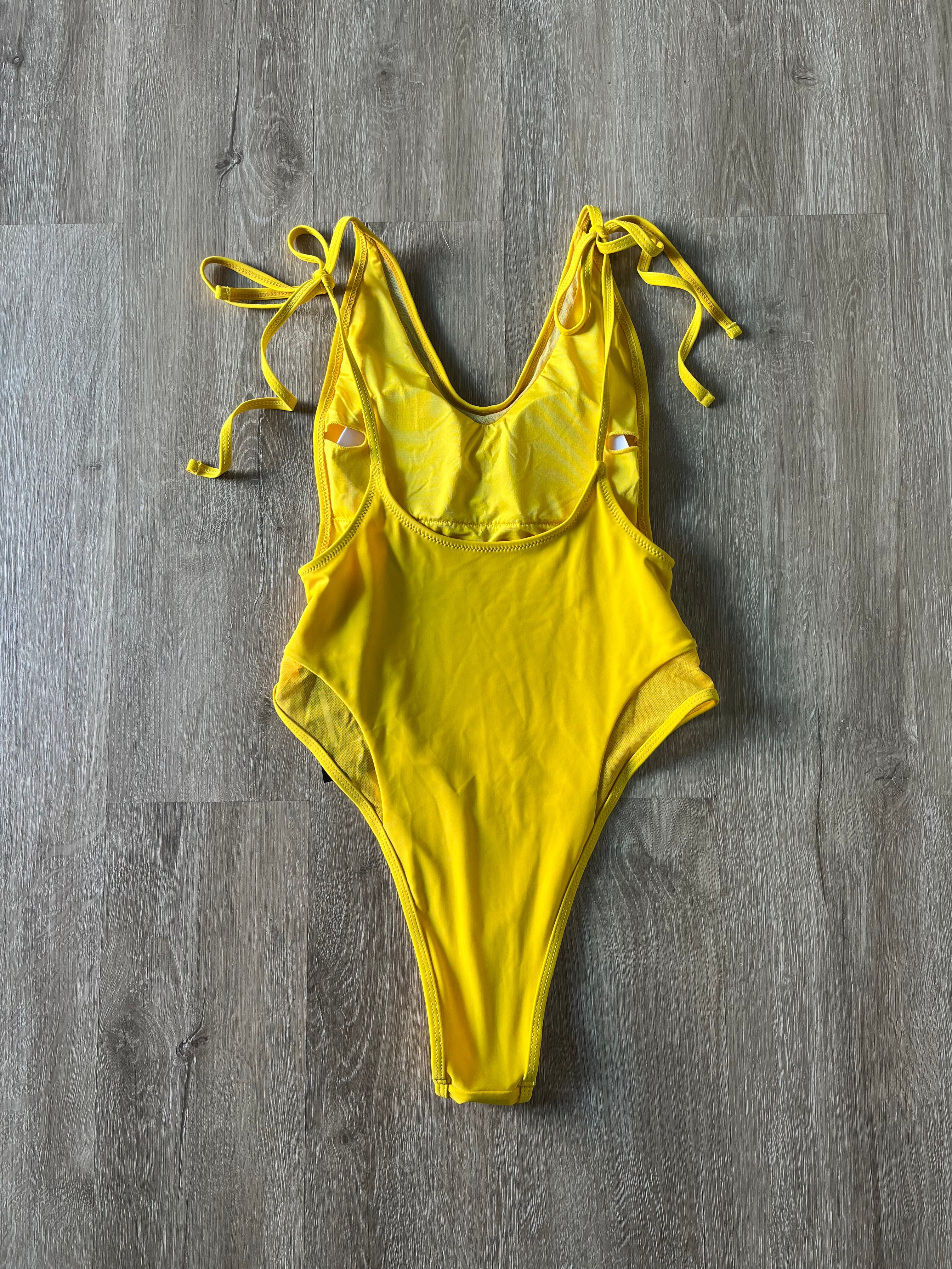 Tie Yellow Swimsuit