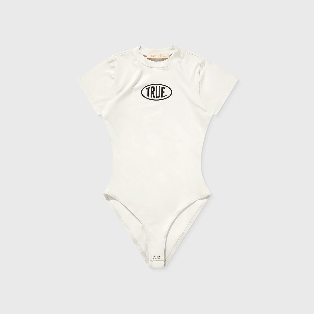 TRUE Short Sleeve Crewneck Bodysuit - Cream