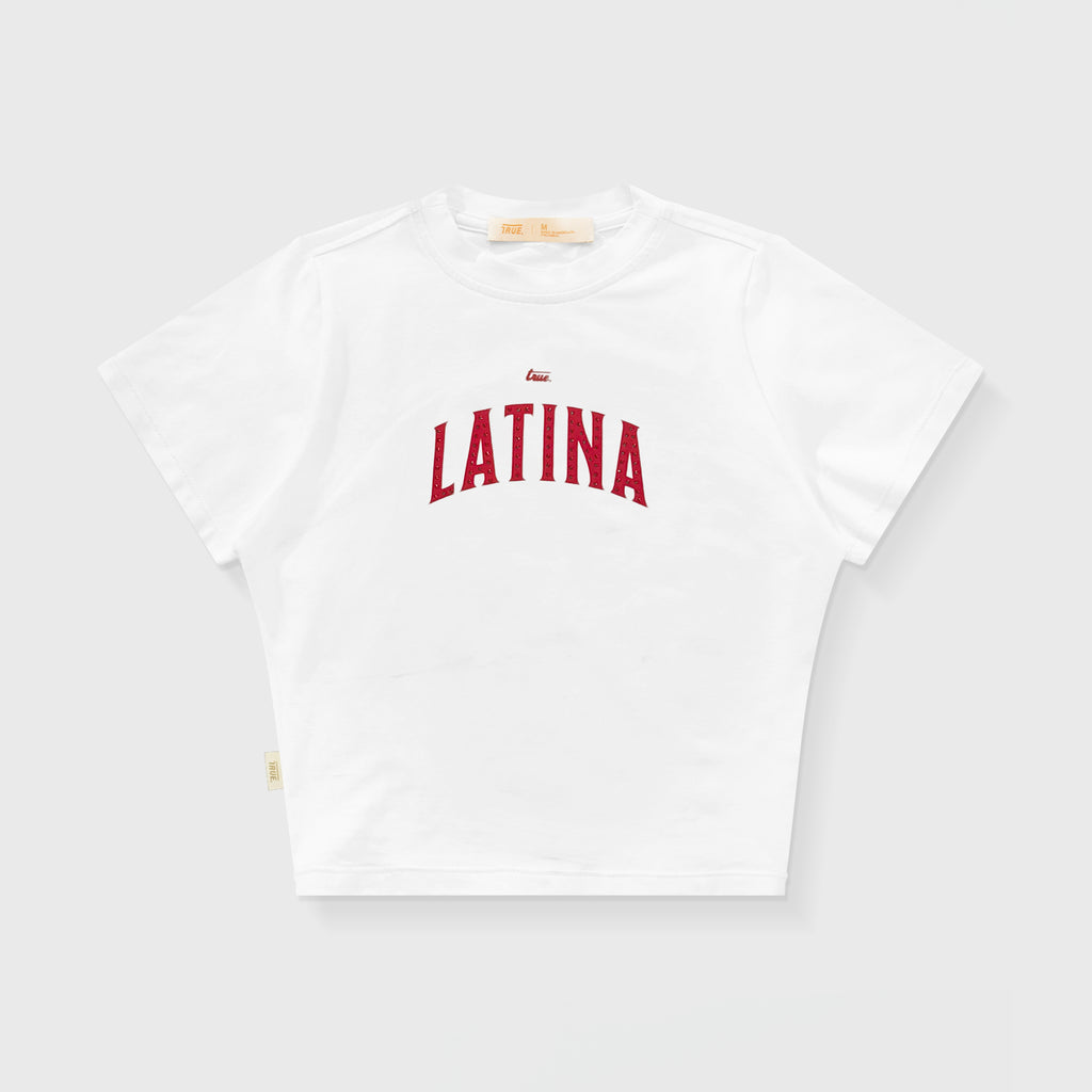 True Latina Baby Tee - White