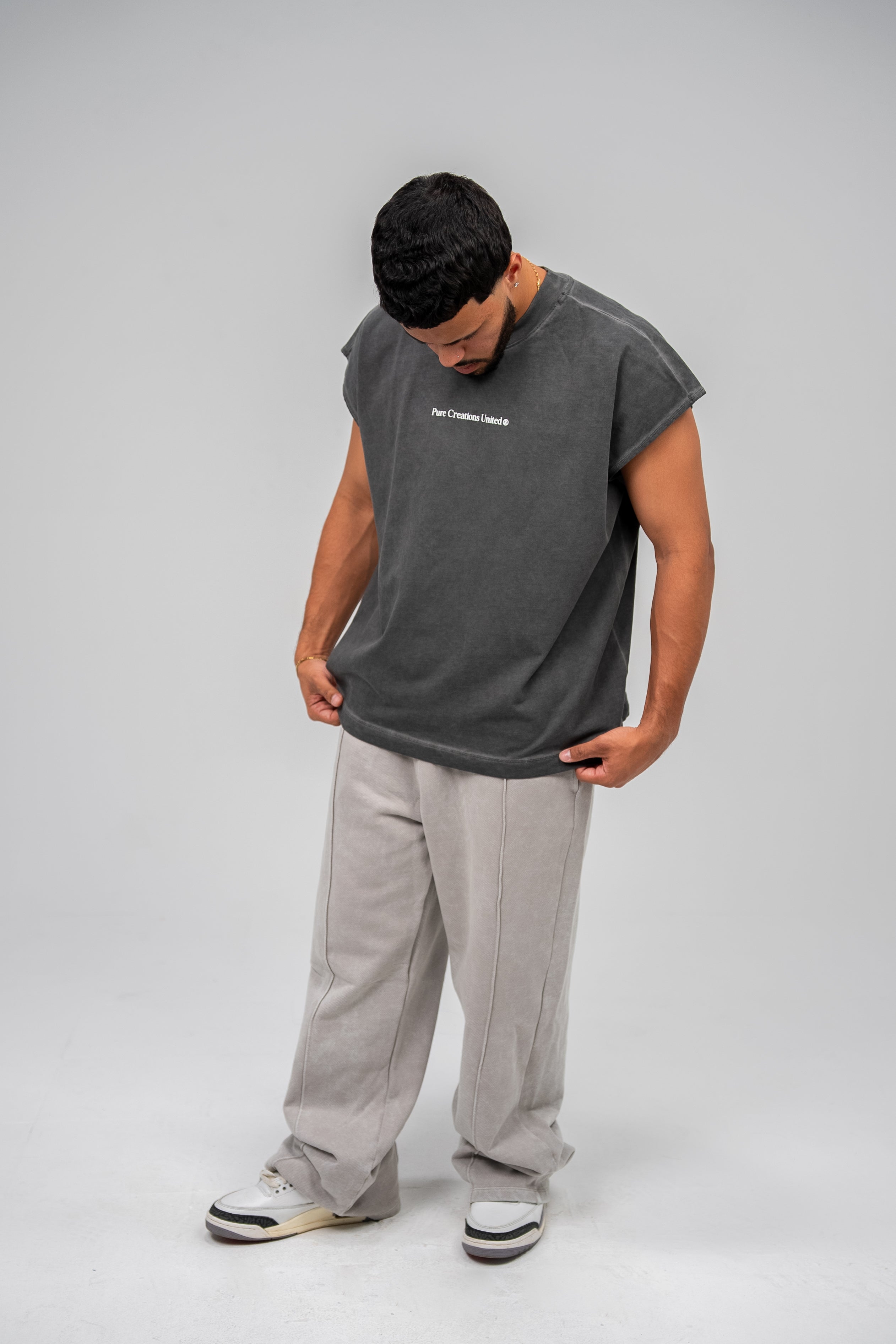 PURE Sleeveless Knockout Boxy Shirt