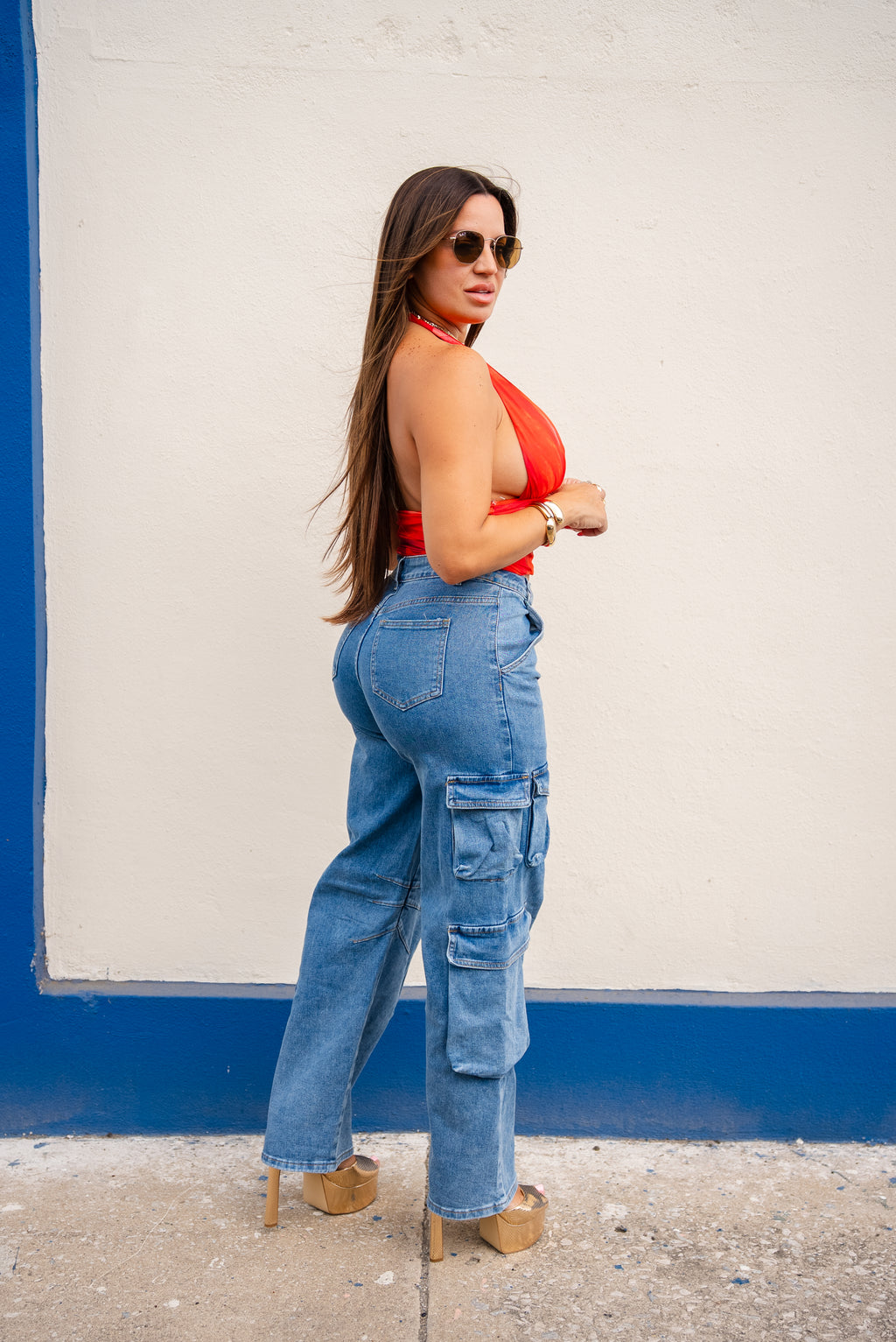 Six Pocket Denim Cargo