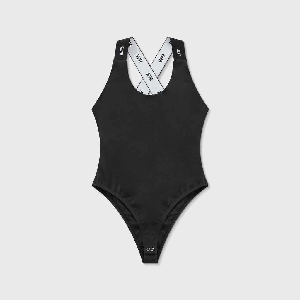 TRUE Elastic Bodysuit - Black