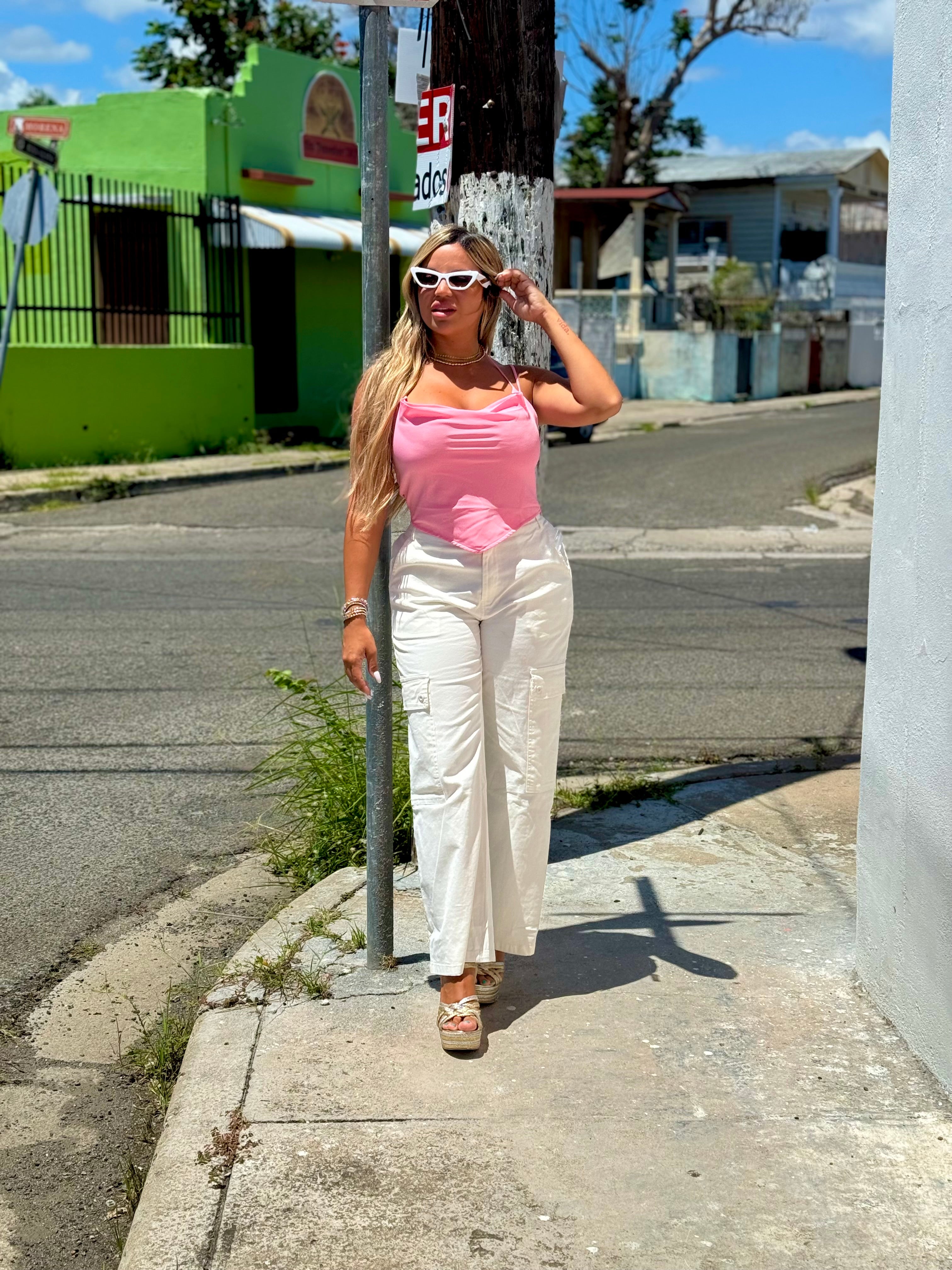 Rose Double Strap Top