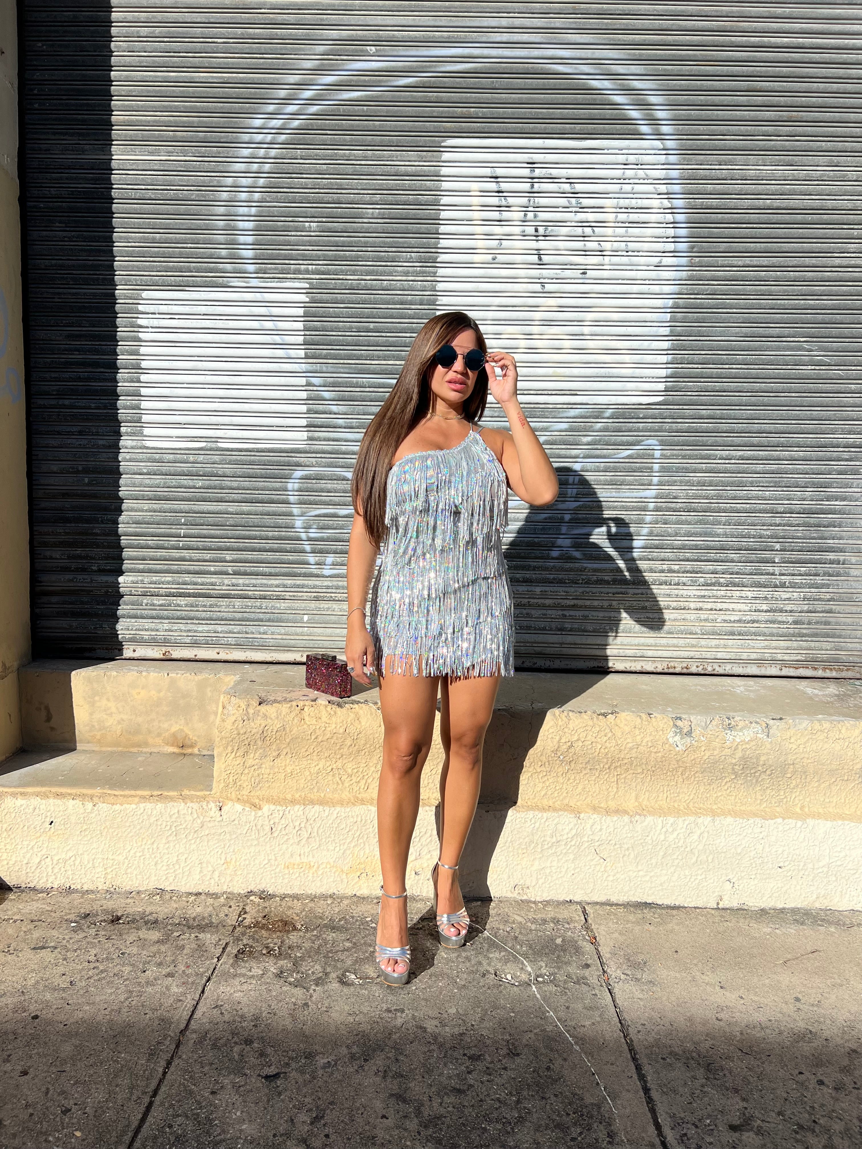 Silver Fringes Dress