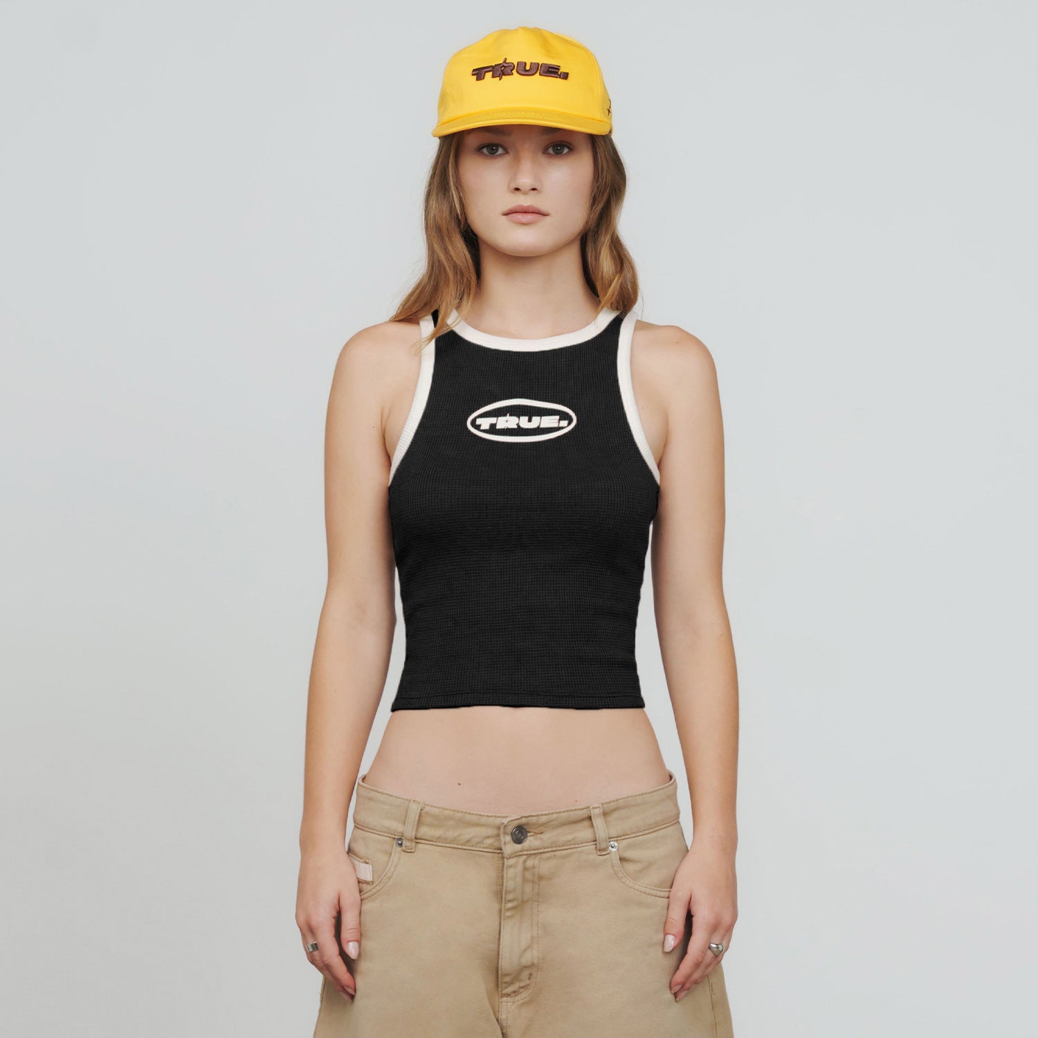 TRUE Textured Tank Top - Black