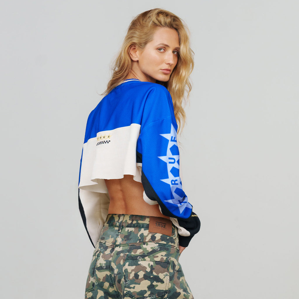 TRUE Racing Crop Longsleeve - Blue