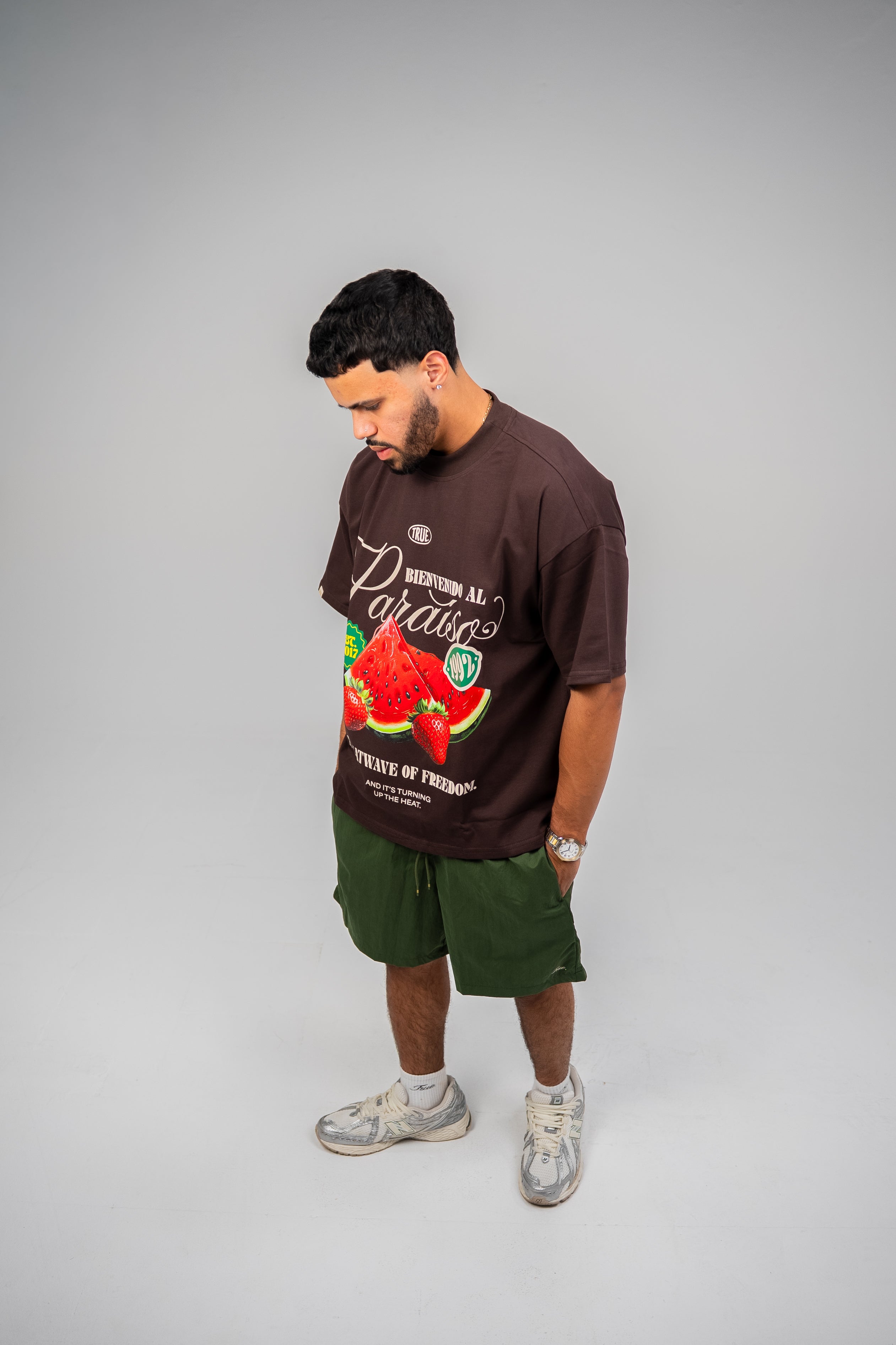 TRUE Paraiso Boxy Tee - Brown