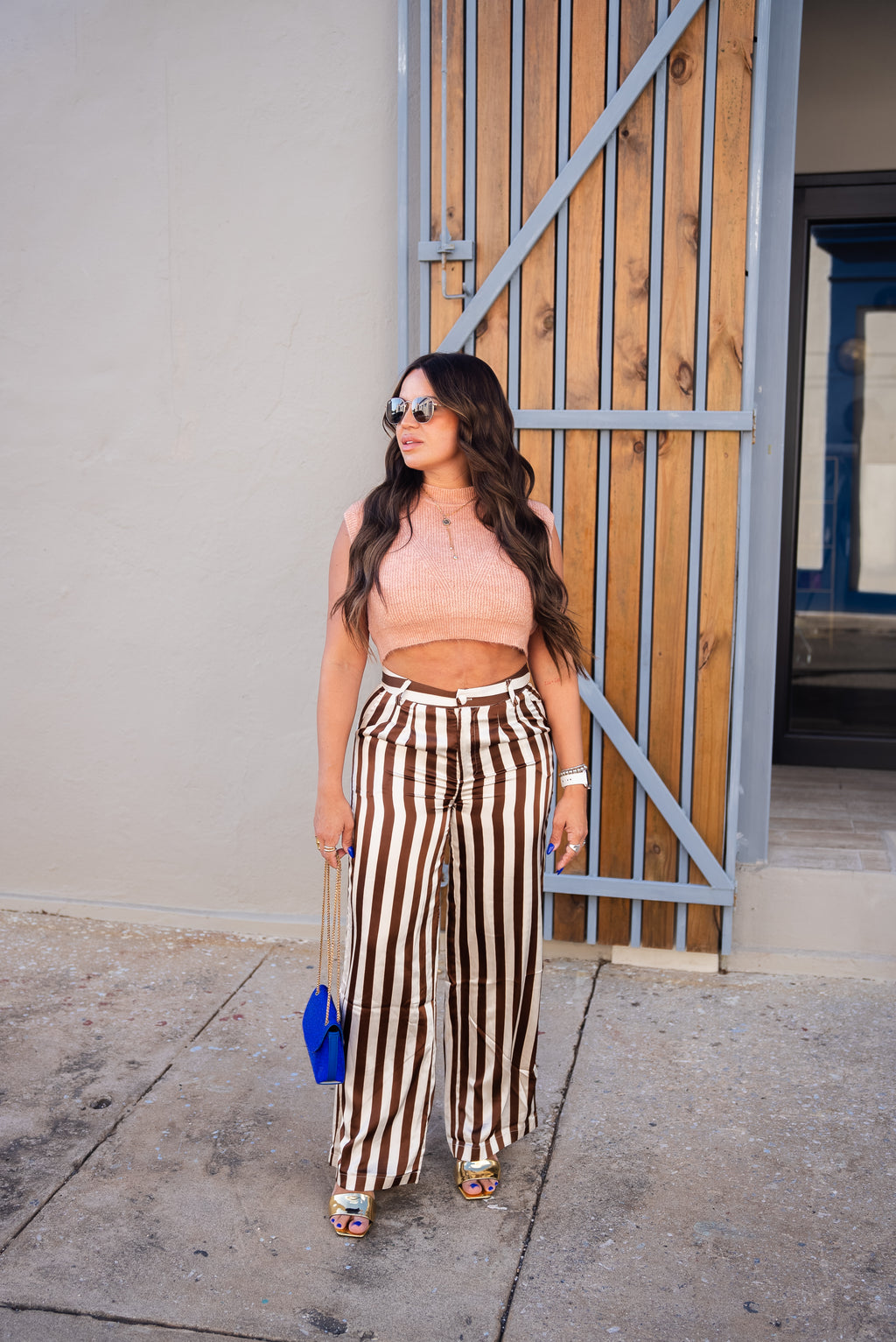 BC Stripes Satin Trouser