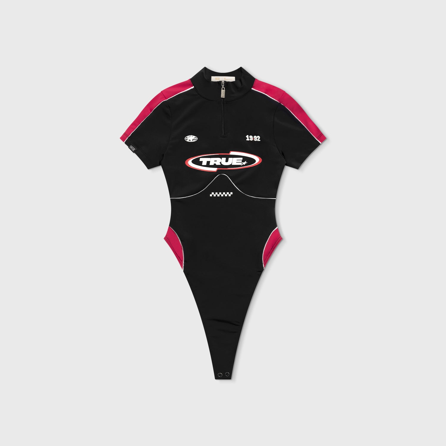 TRUE Racing Open Back LS Bodysuit - Black