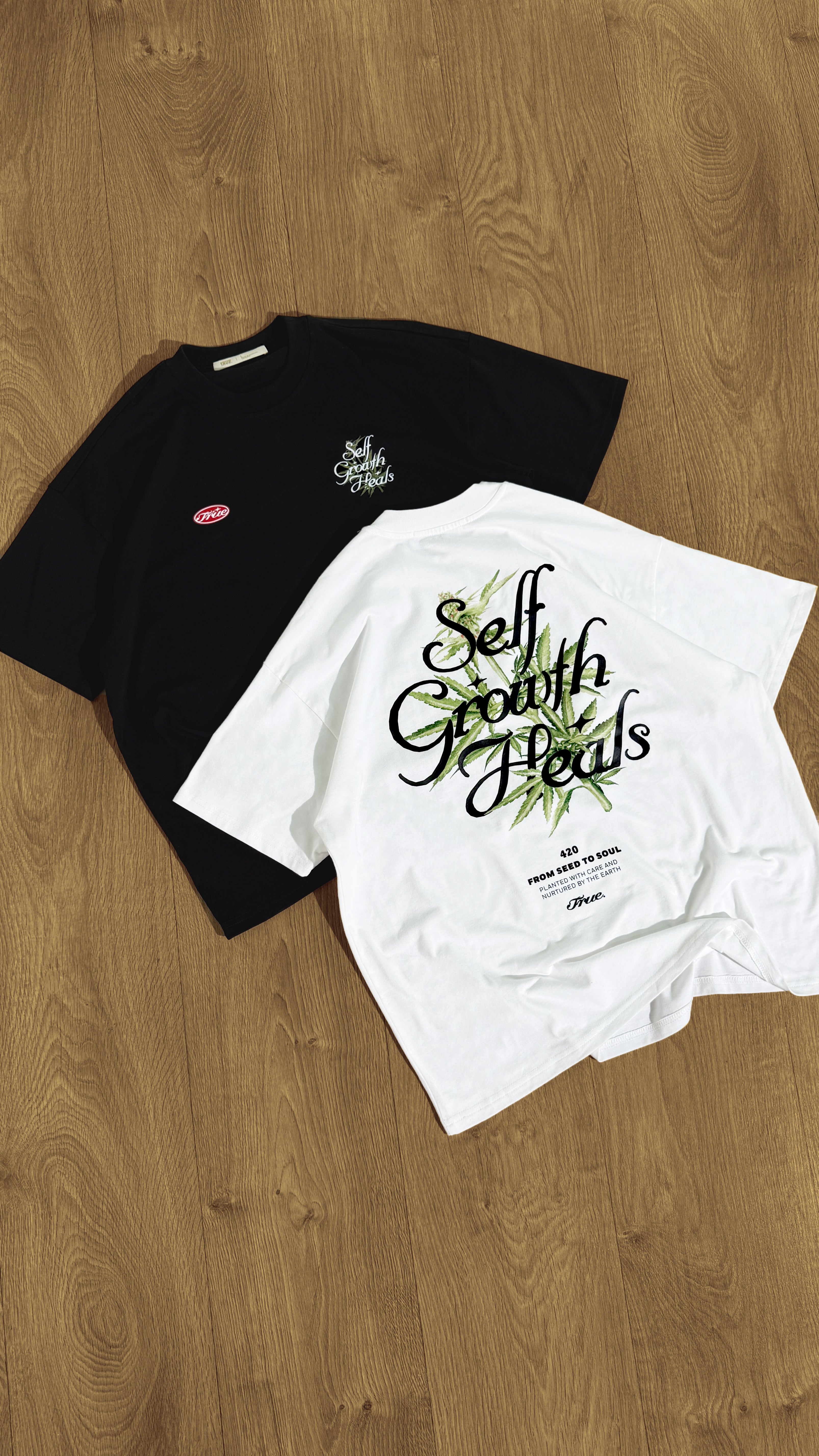 TRUE Self Growth OS Black Shirt