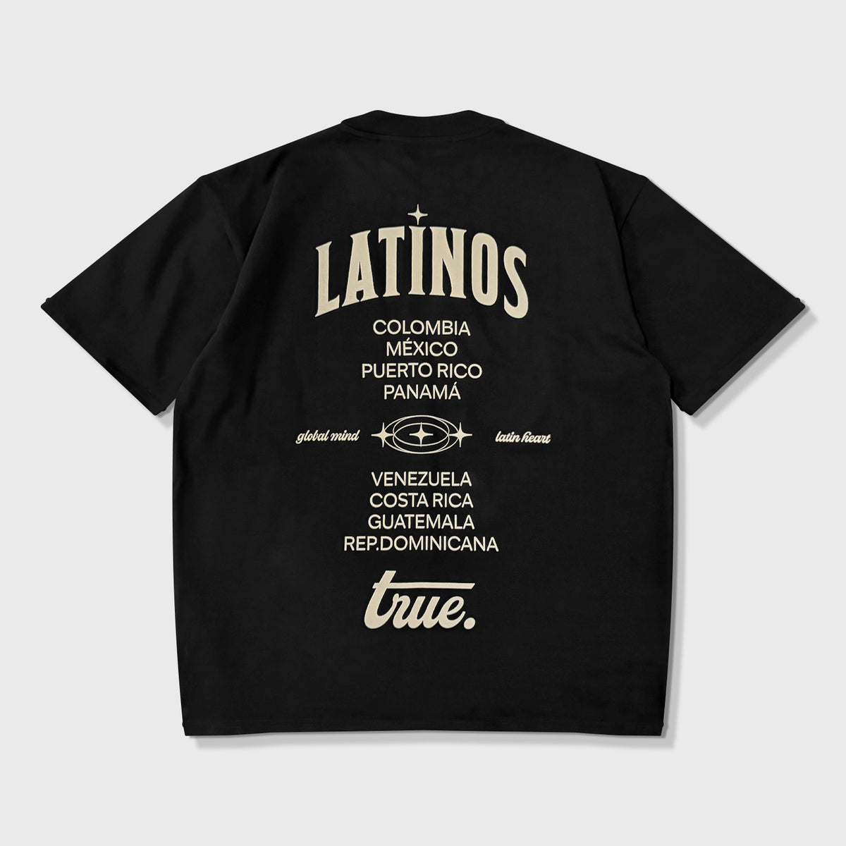 True Latinos Oversized T-shirt - Black