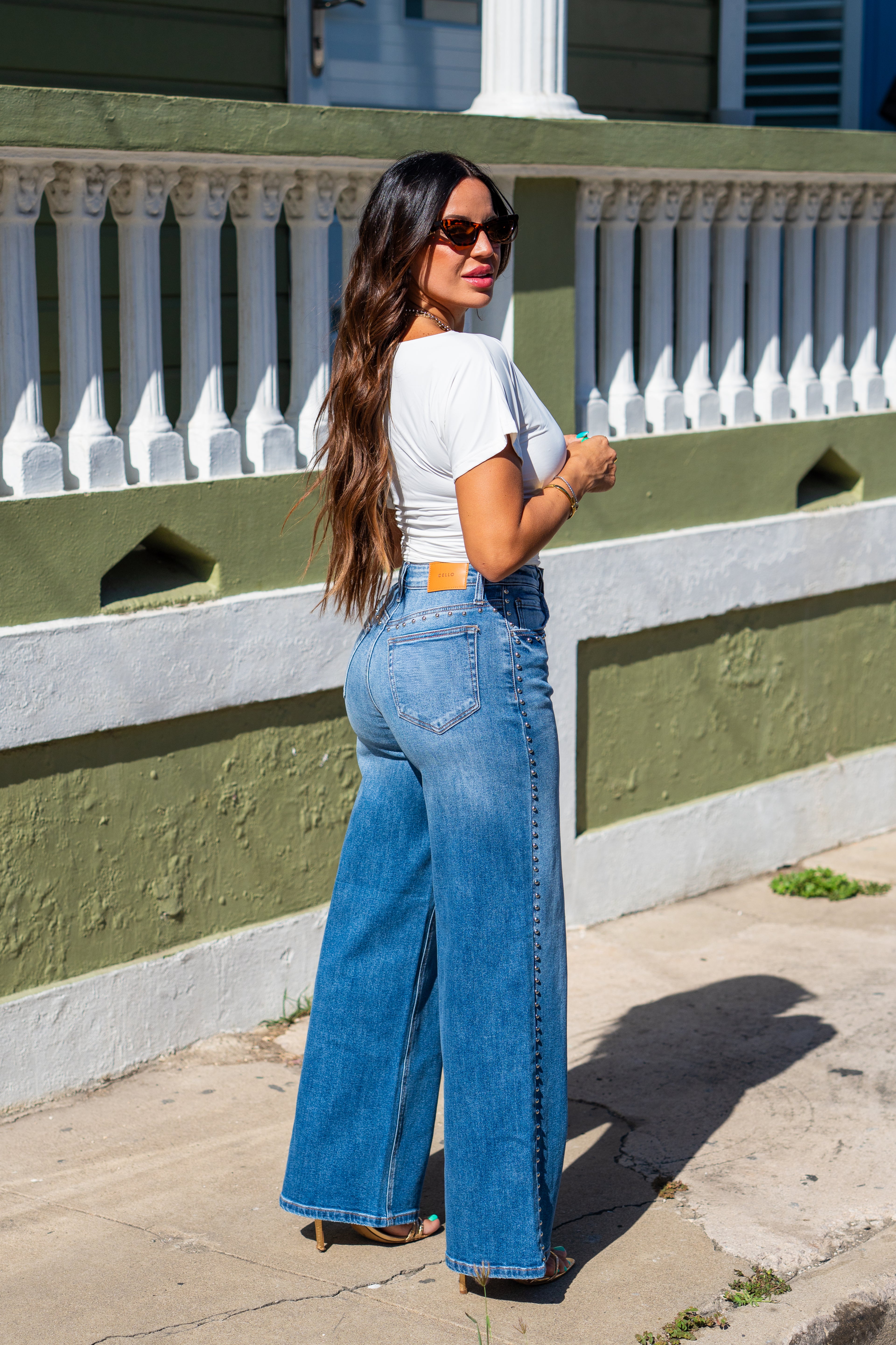 White Asymmetrical Shoulders Top