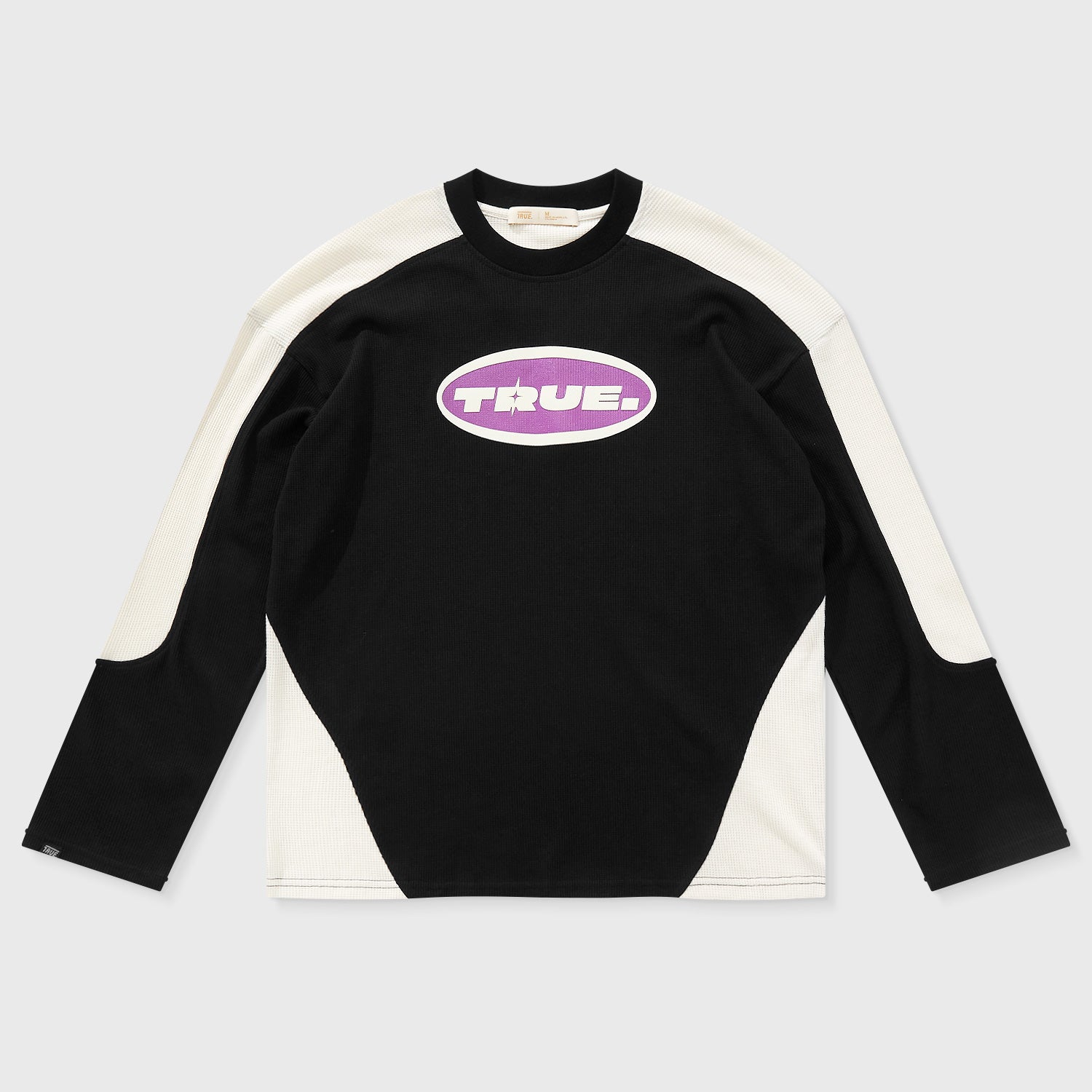 TRUE Waffer Long Sleeve Tee - Black