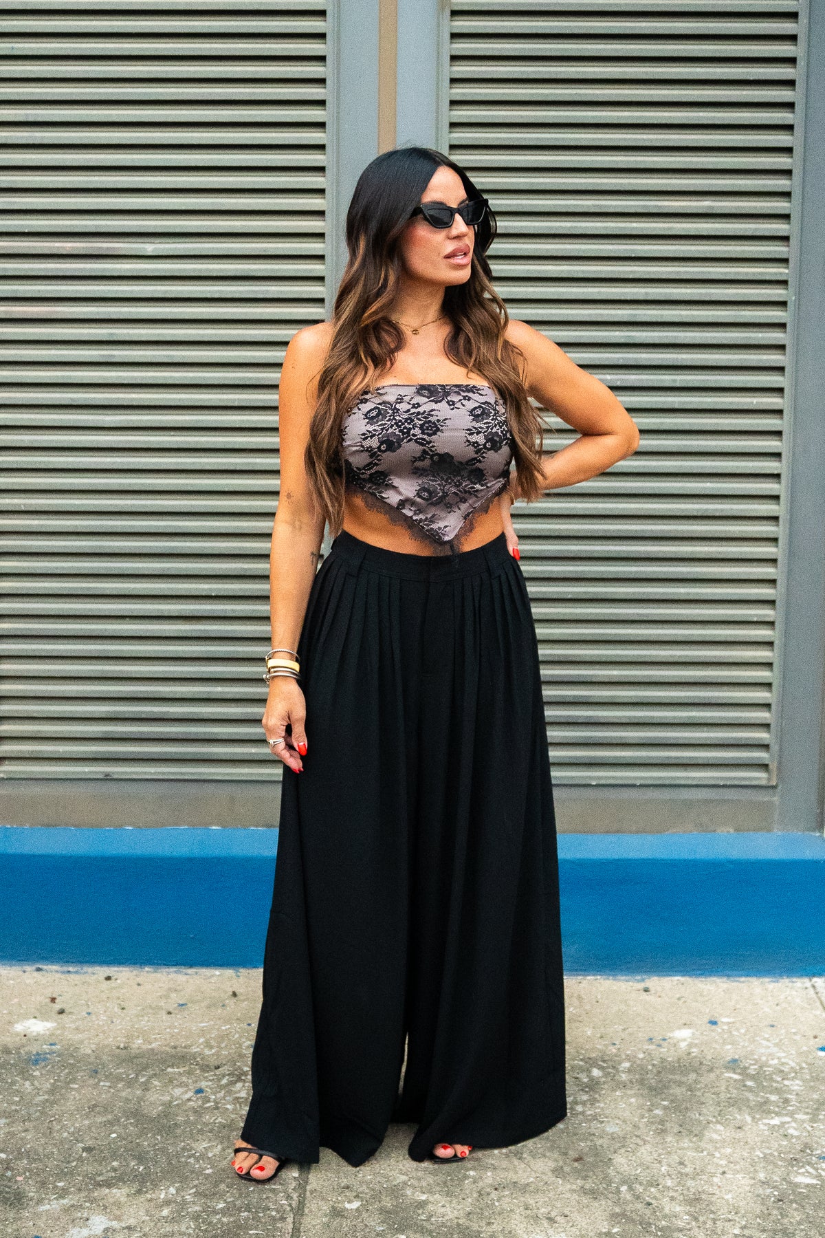 Black Lace V Top