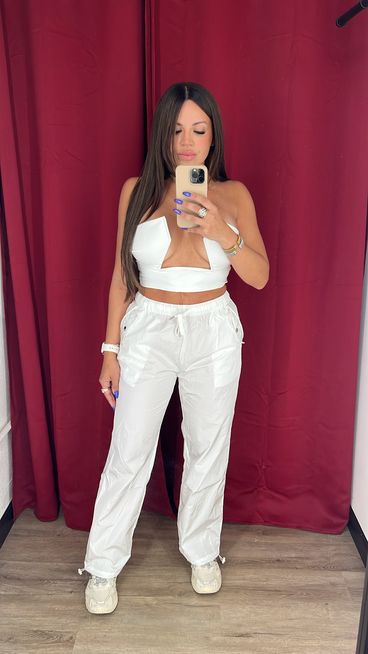 White Parachute Pant