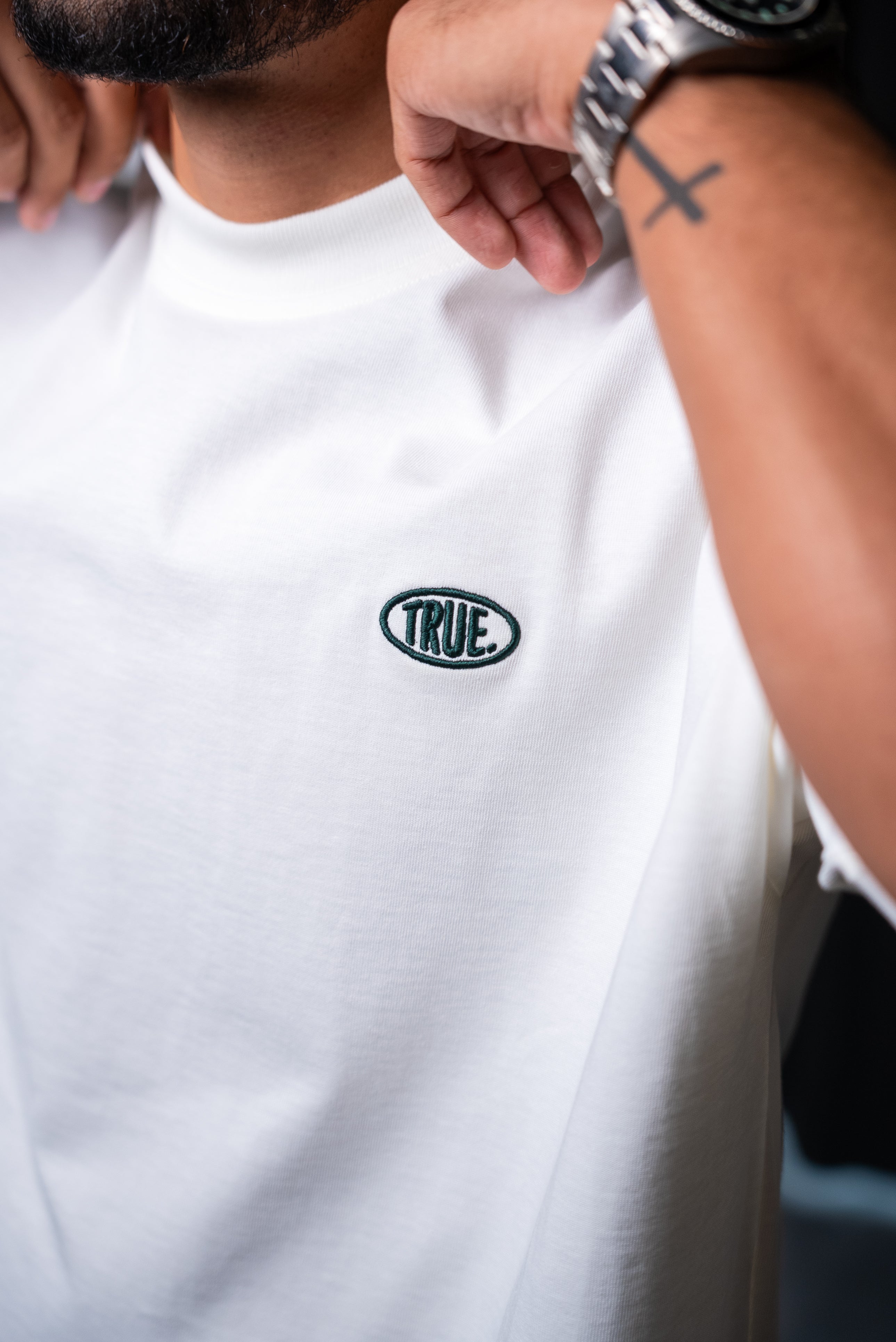 True Uniform Oversized Tshirt- Cream