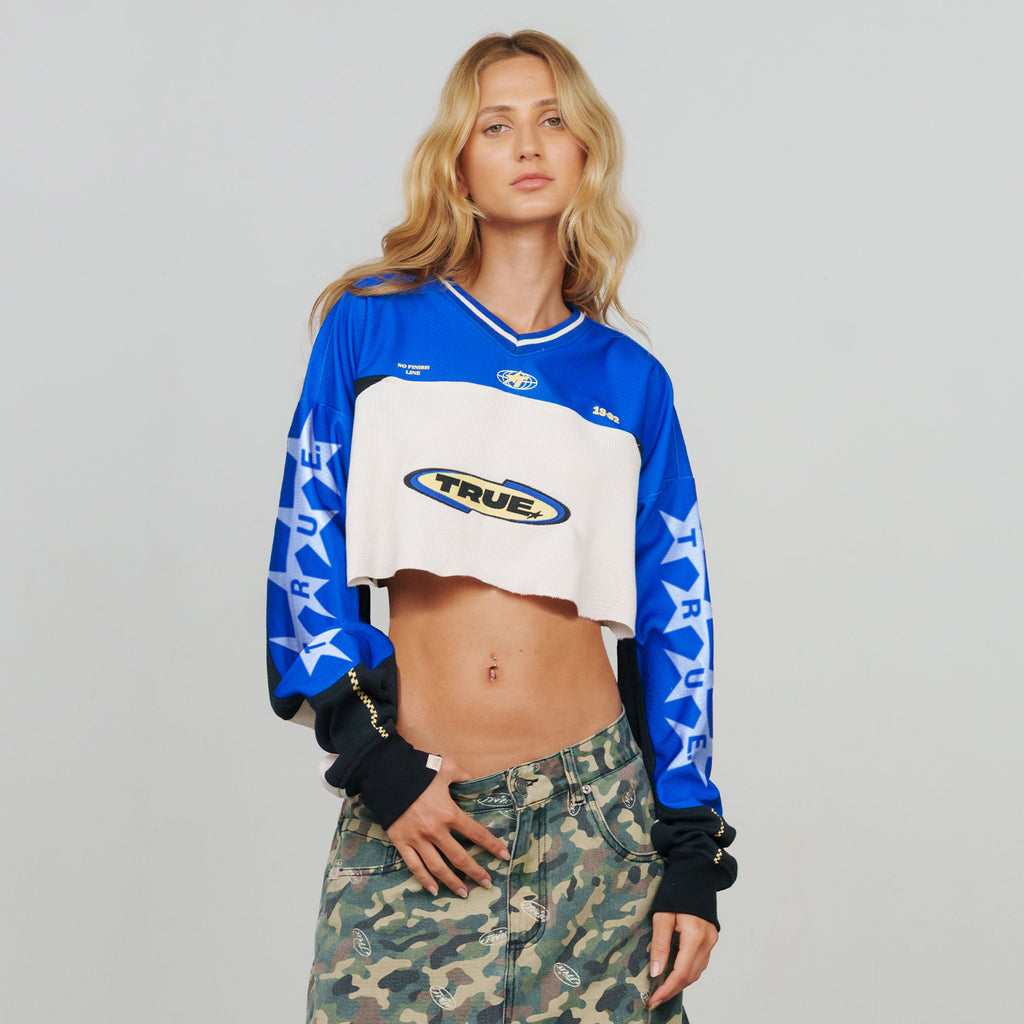 TRUE Racing Crop Longsleeve - Blue