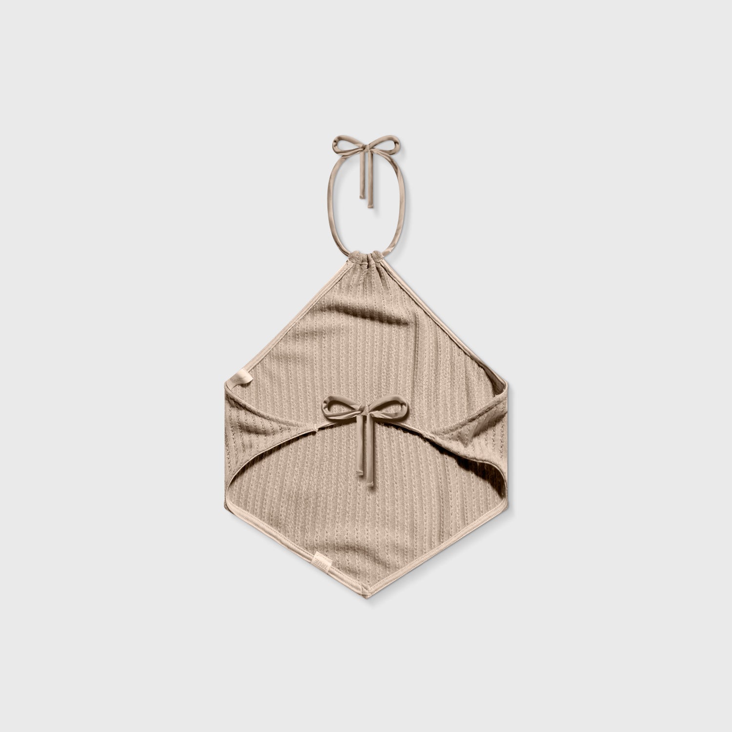 True Textured Halter Top - Camel