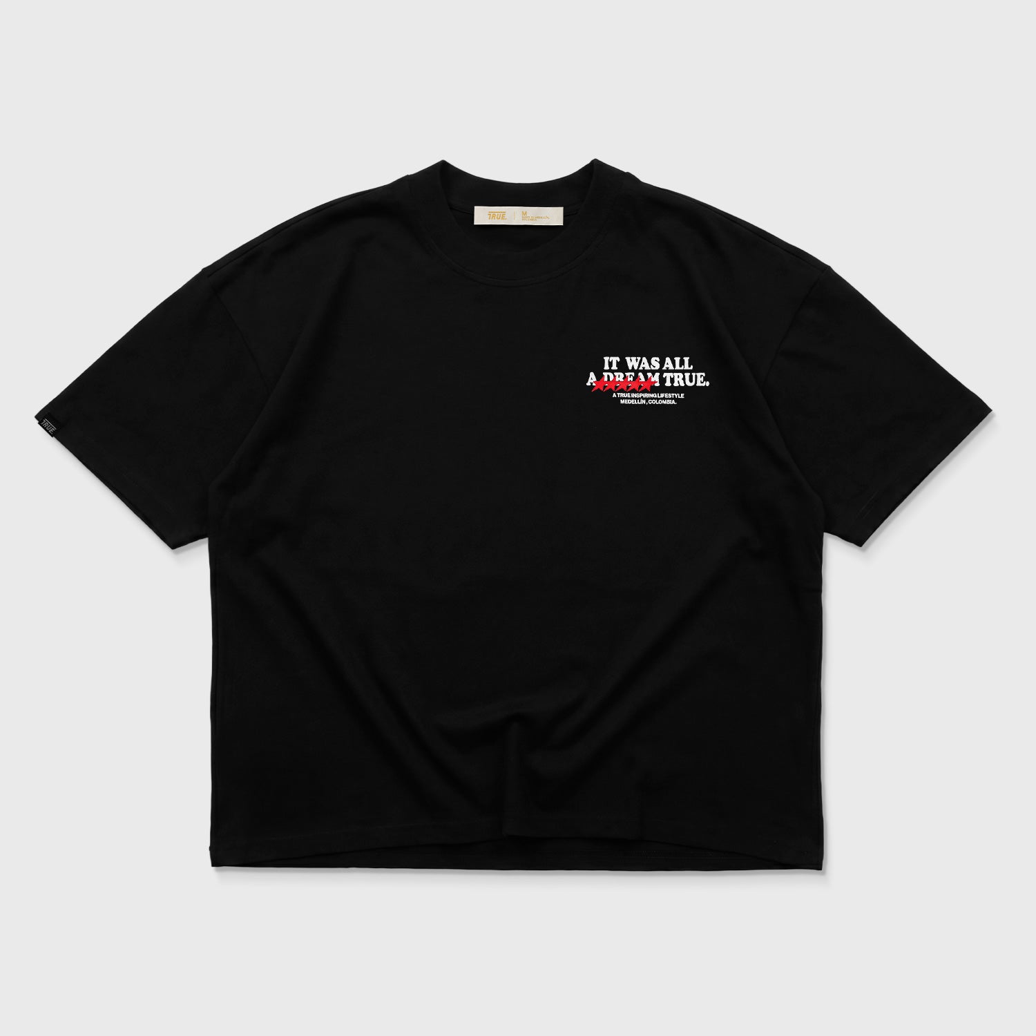 TRUE Dreams Boxy Tshirt - Black