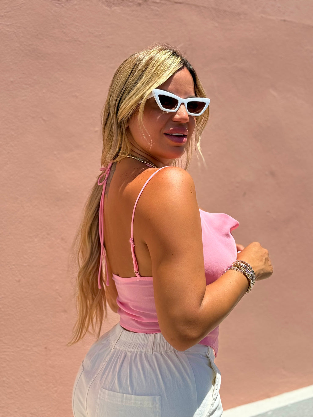 Rose Double Strap Top