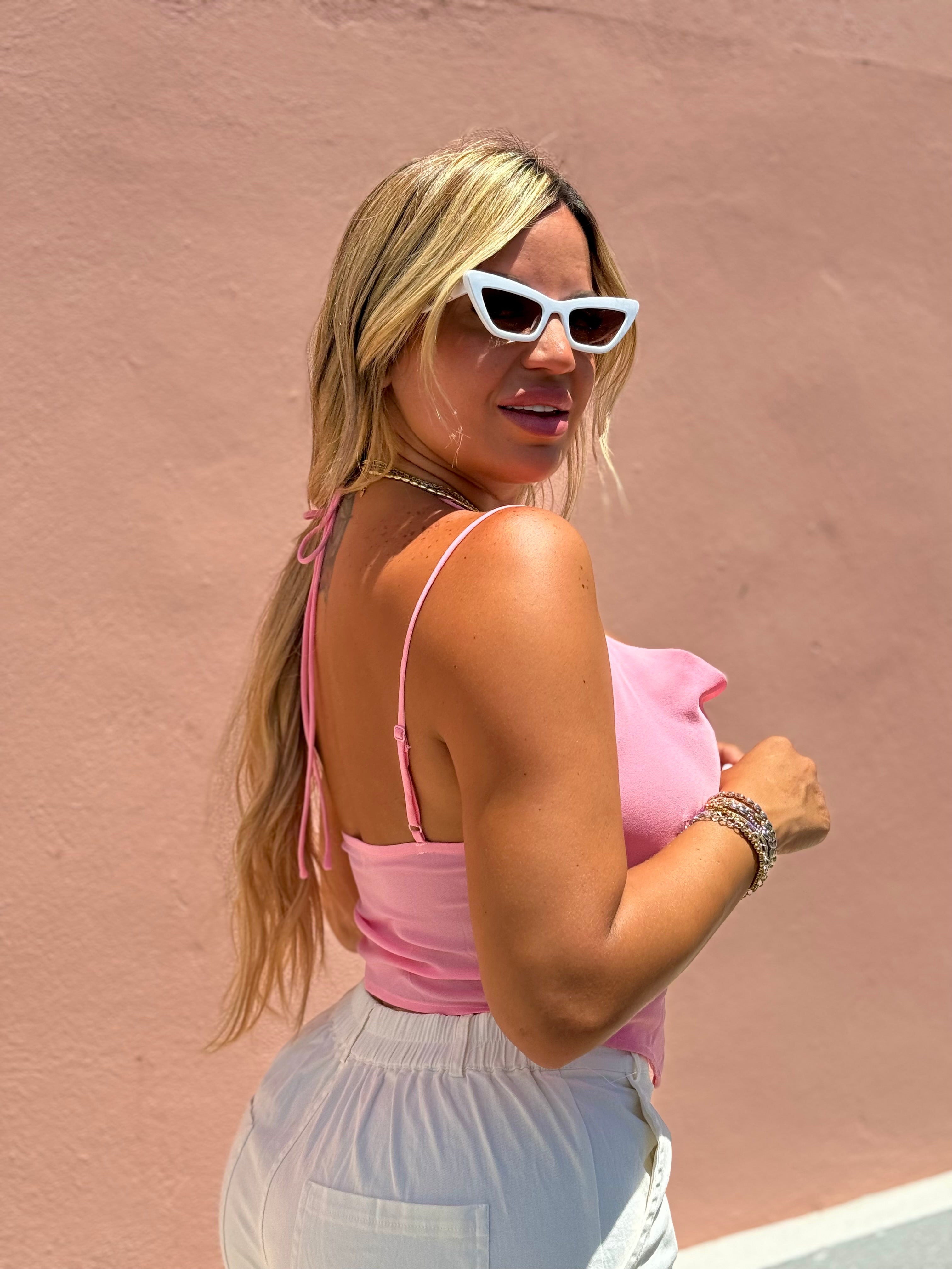 Rose Double Strap Top