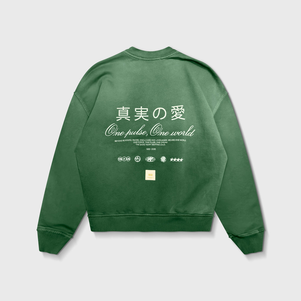 TRUE One Pulse Pullover- Gradient Green