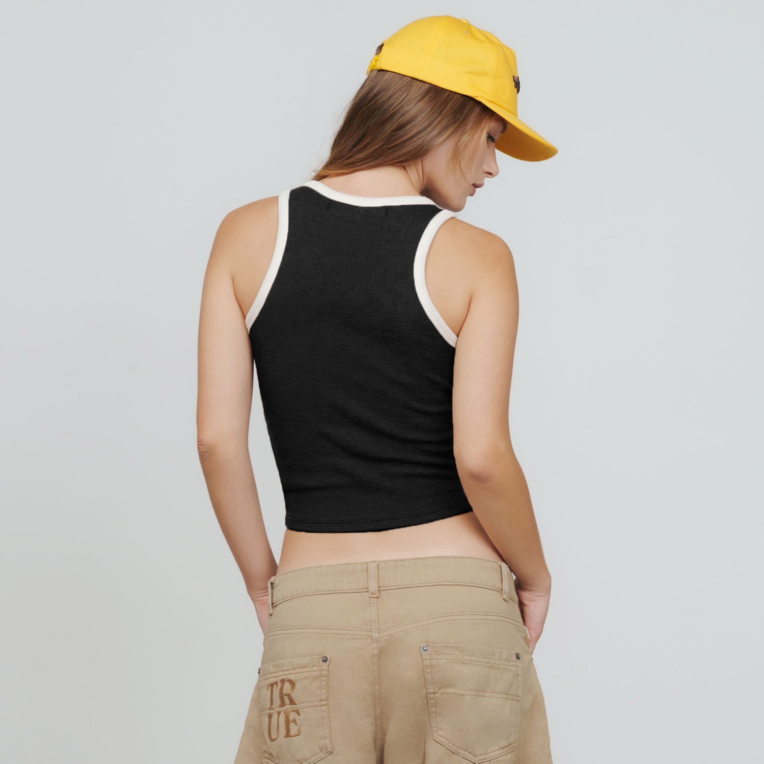 TRUE Textured Tank Top - Black