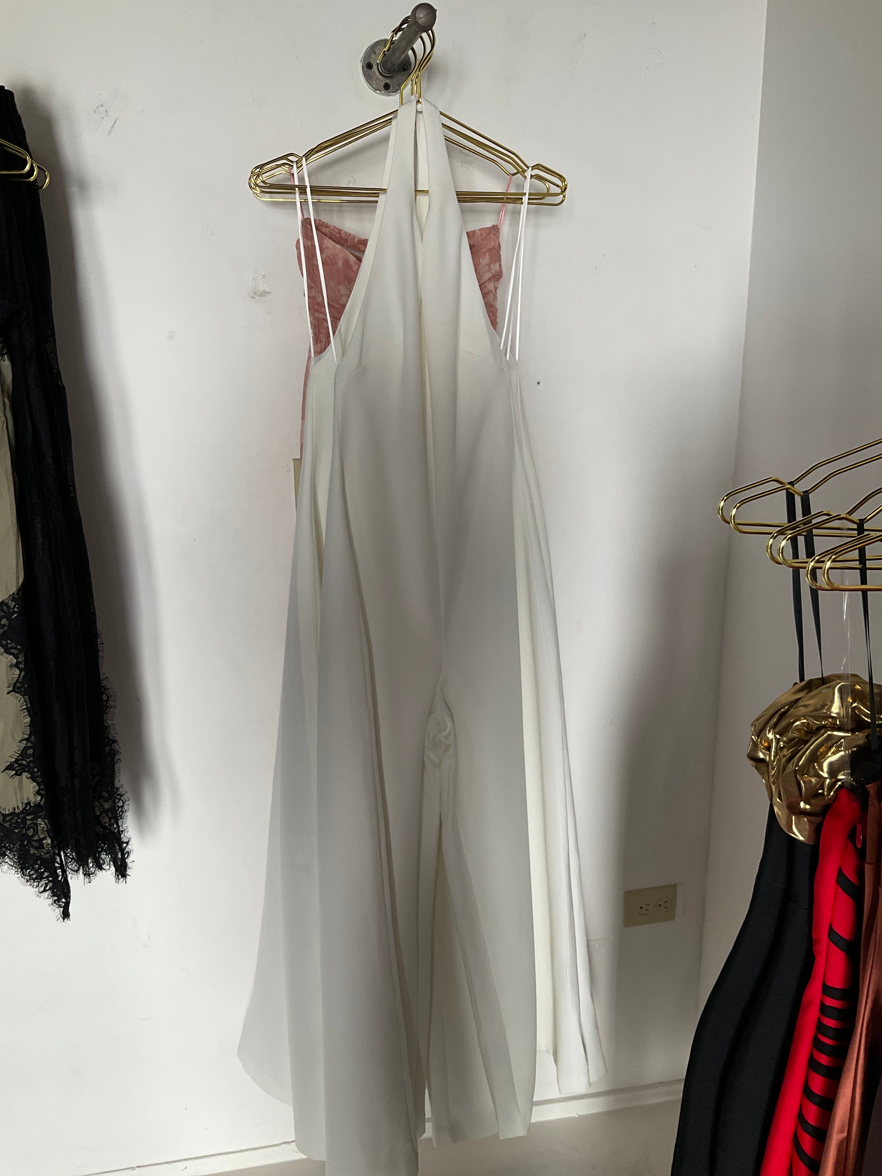 White Wide Leg Jumpsuit