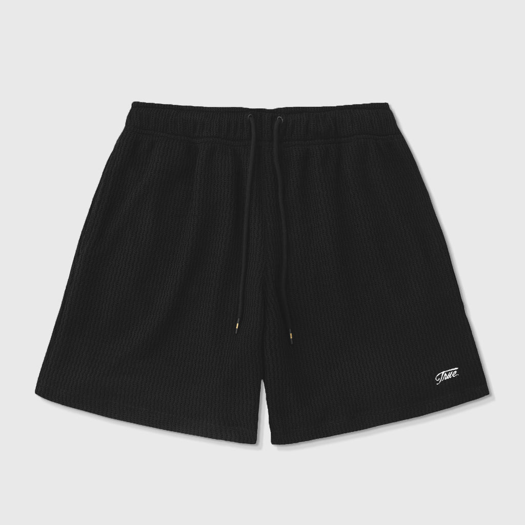 True Knitted Resort Bermuda - Black
