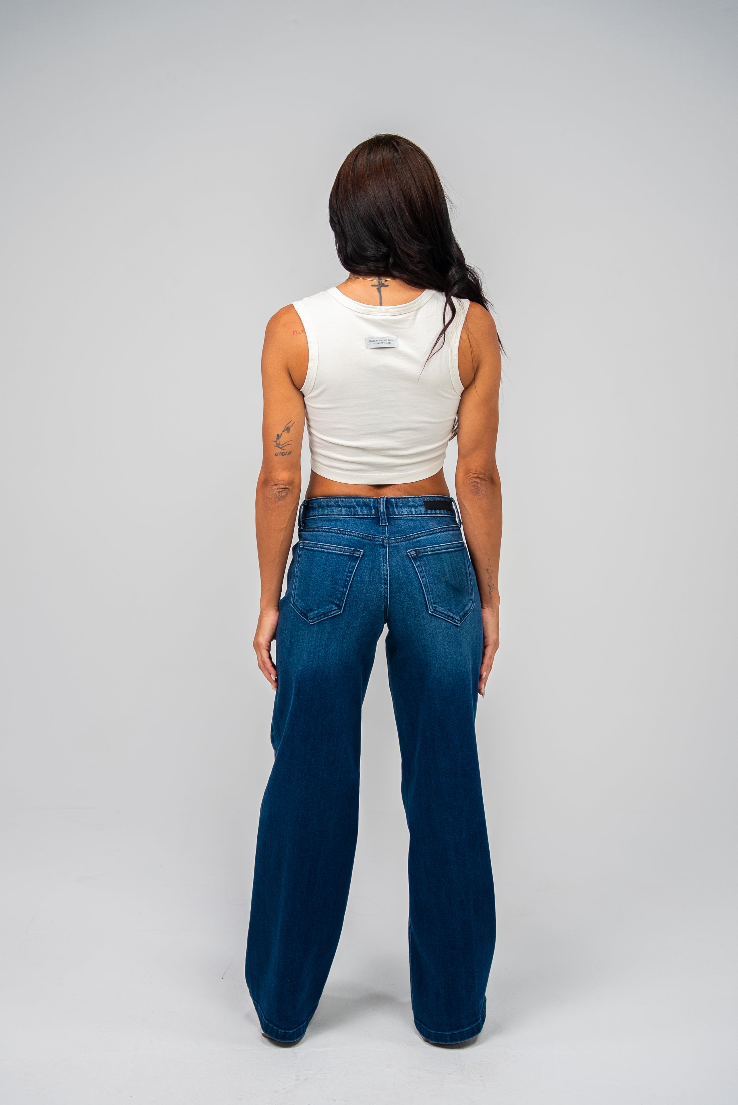 PURE KO Marfil Sleeveless Crop Shirt