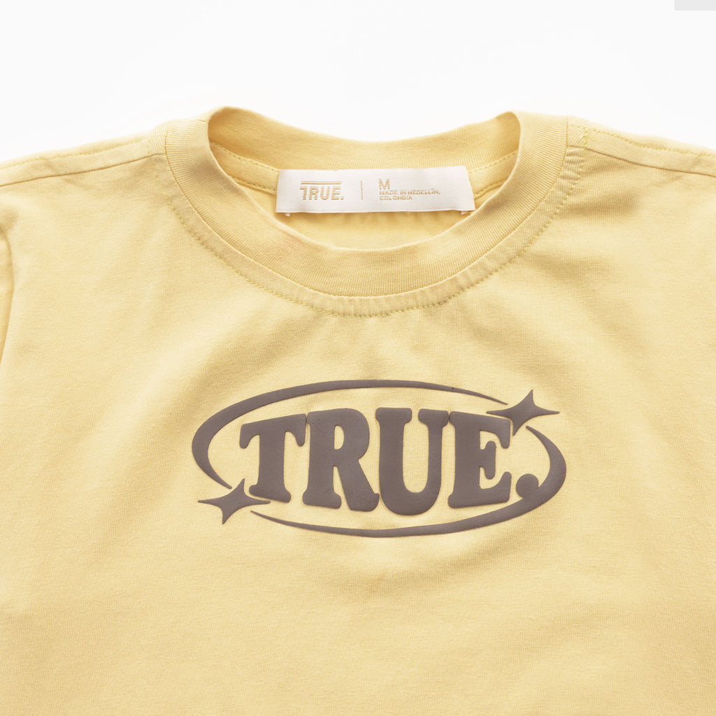TRUE Pastel Fitted Tee - Butter Yellow