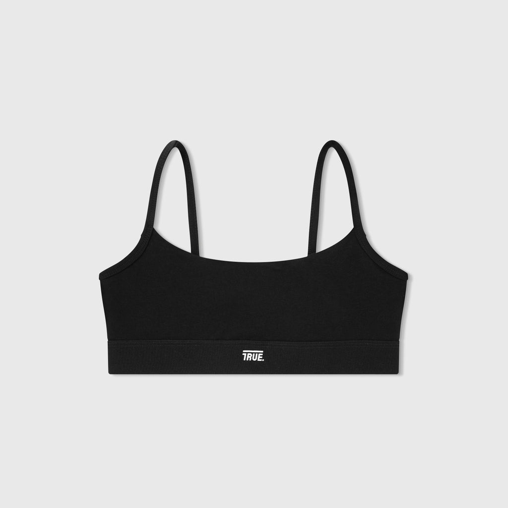 TRUE Cotton Bra - Black