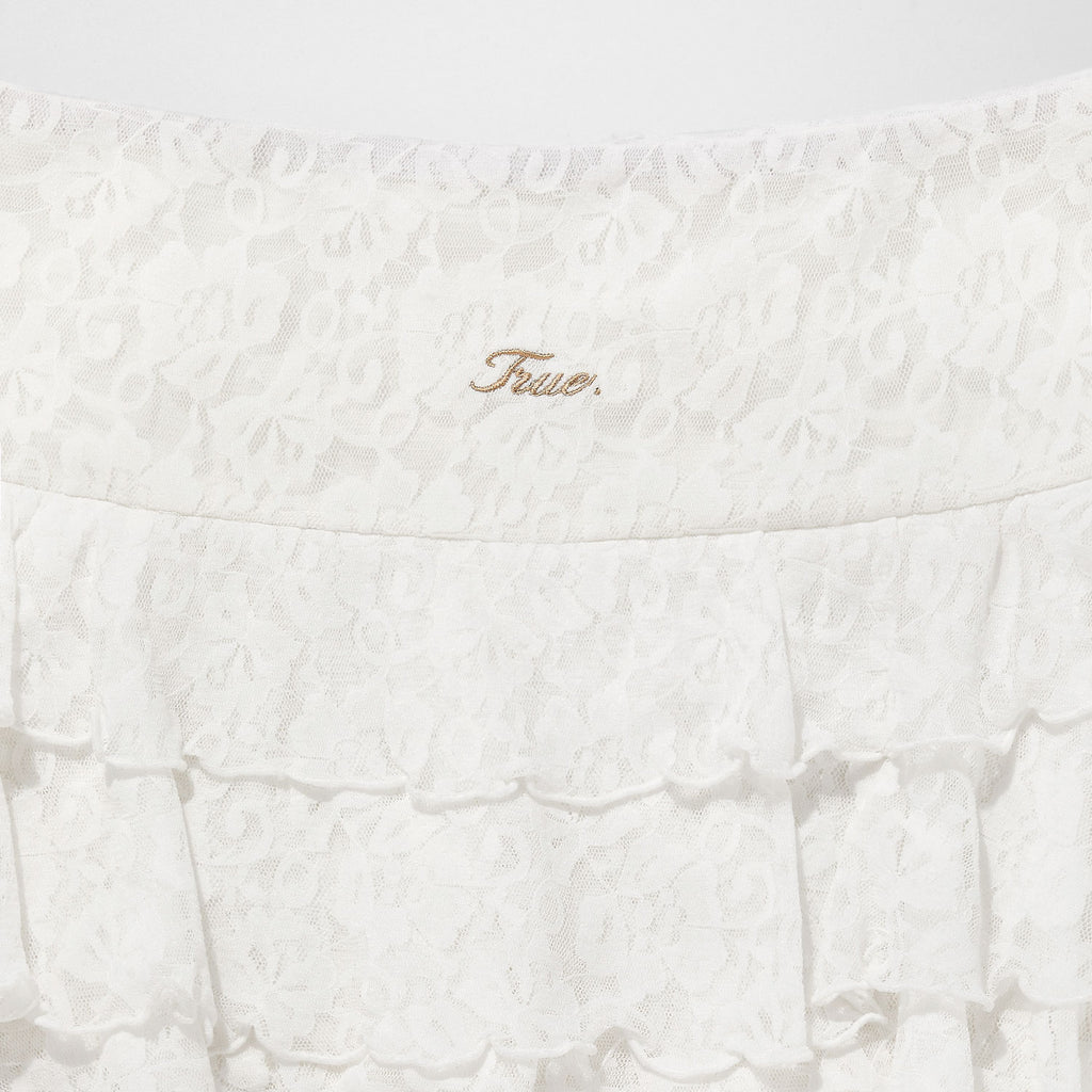 TRUE Drift Floral Mini Skirt - Cream
