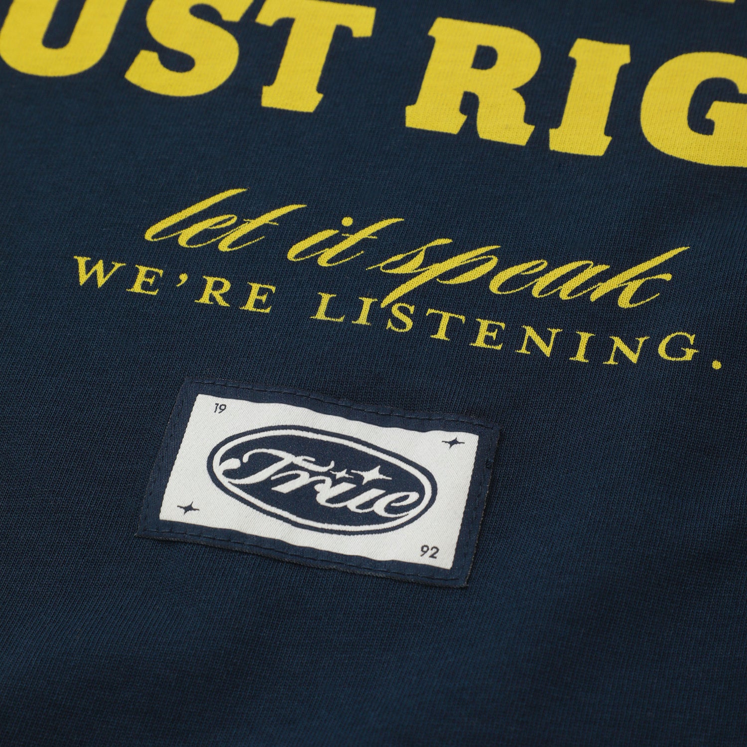 TRUE Heart Boxy Tee - Navy