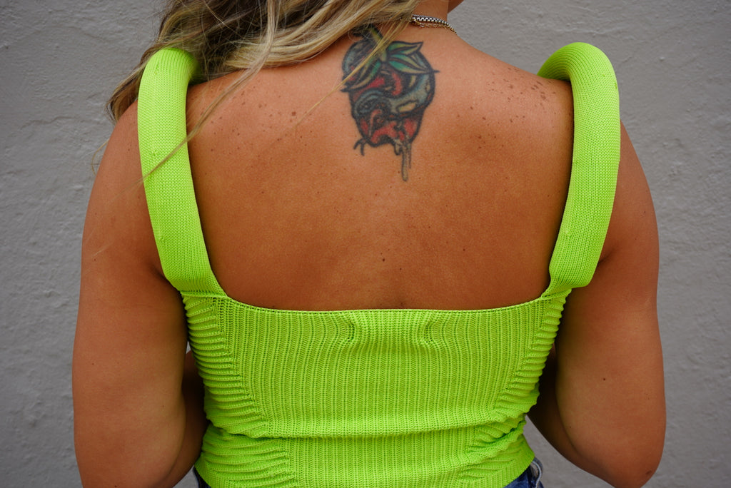 U Strap Cropped Top