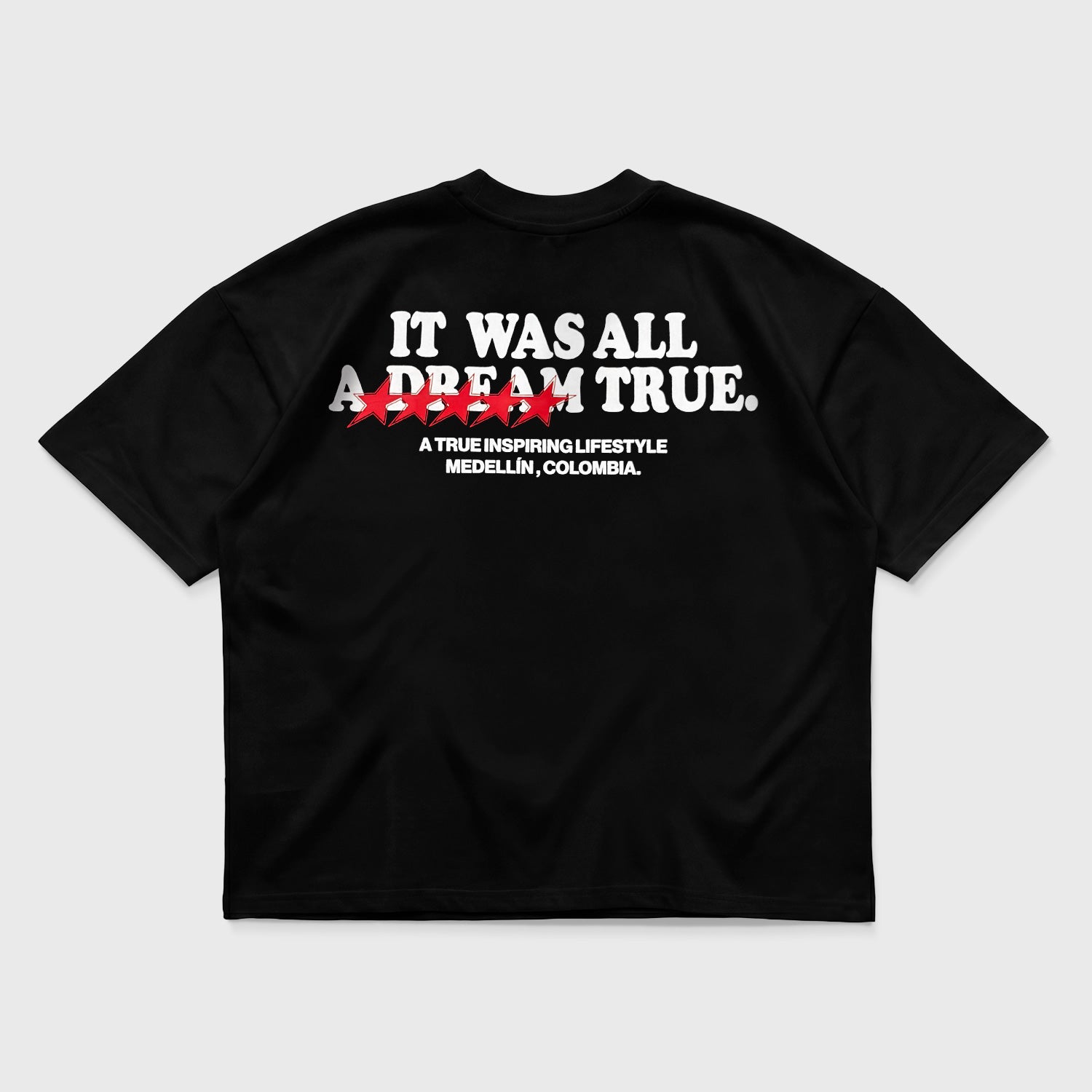 TRUE Dreams Boxy Tshirt - Black