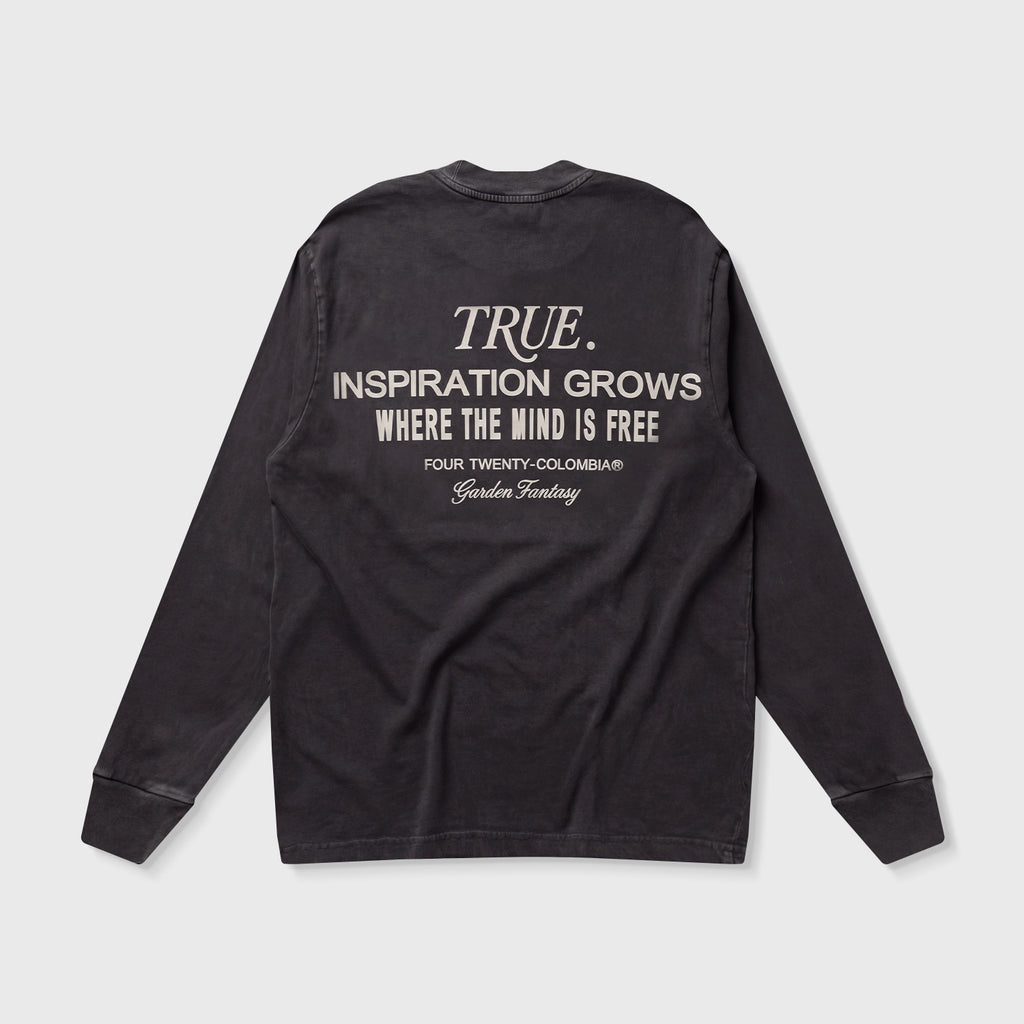 TRUE Garden LS Tshirt - Black