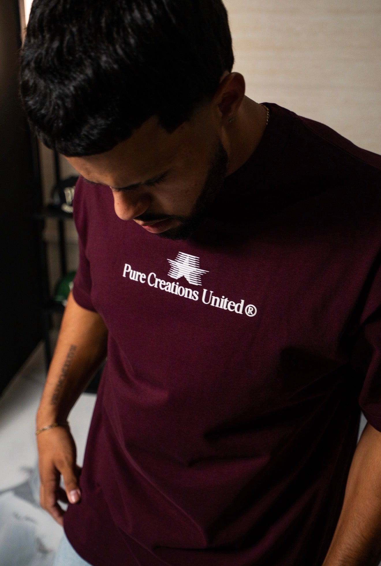 PURE Still Hungry Burgundy Tshirt