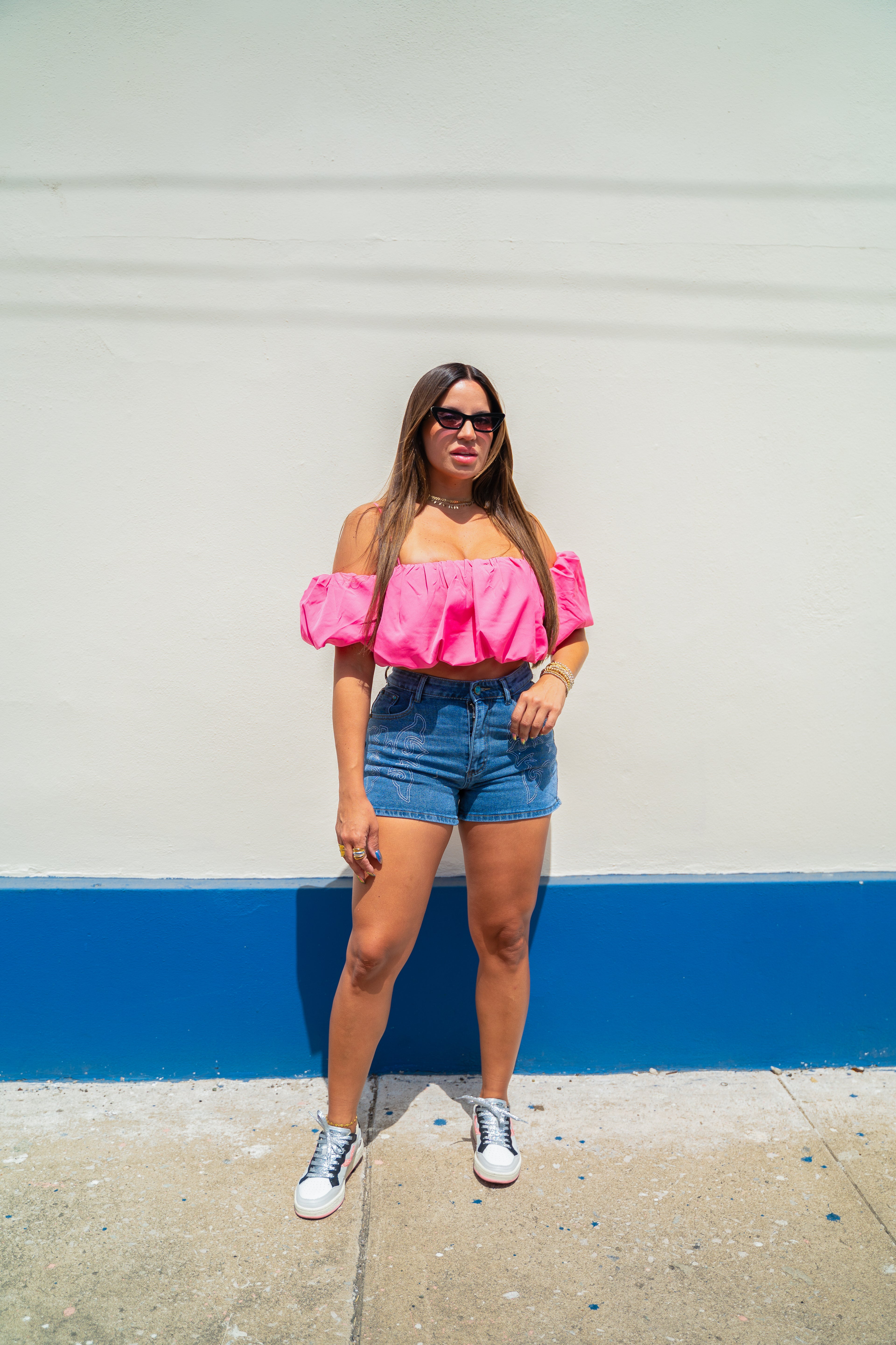 Hot Pink Bubble Top