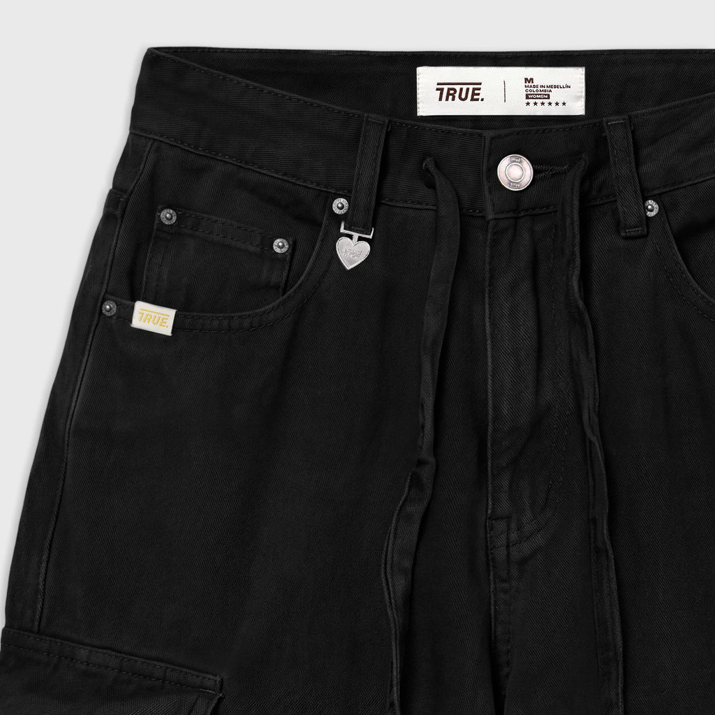 True Utility Pocket Cargo Pants - Black