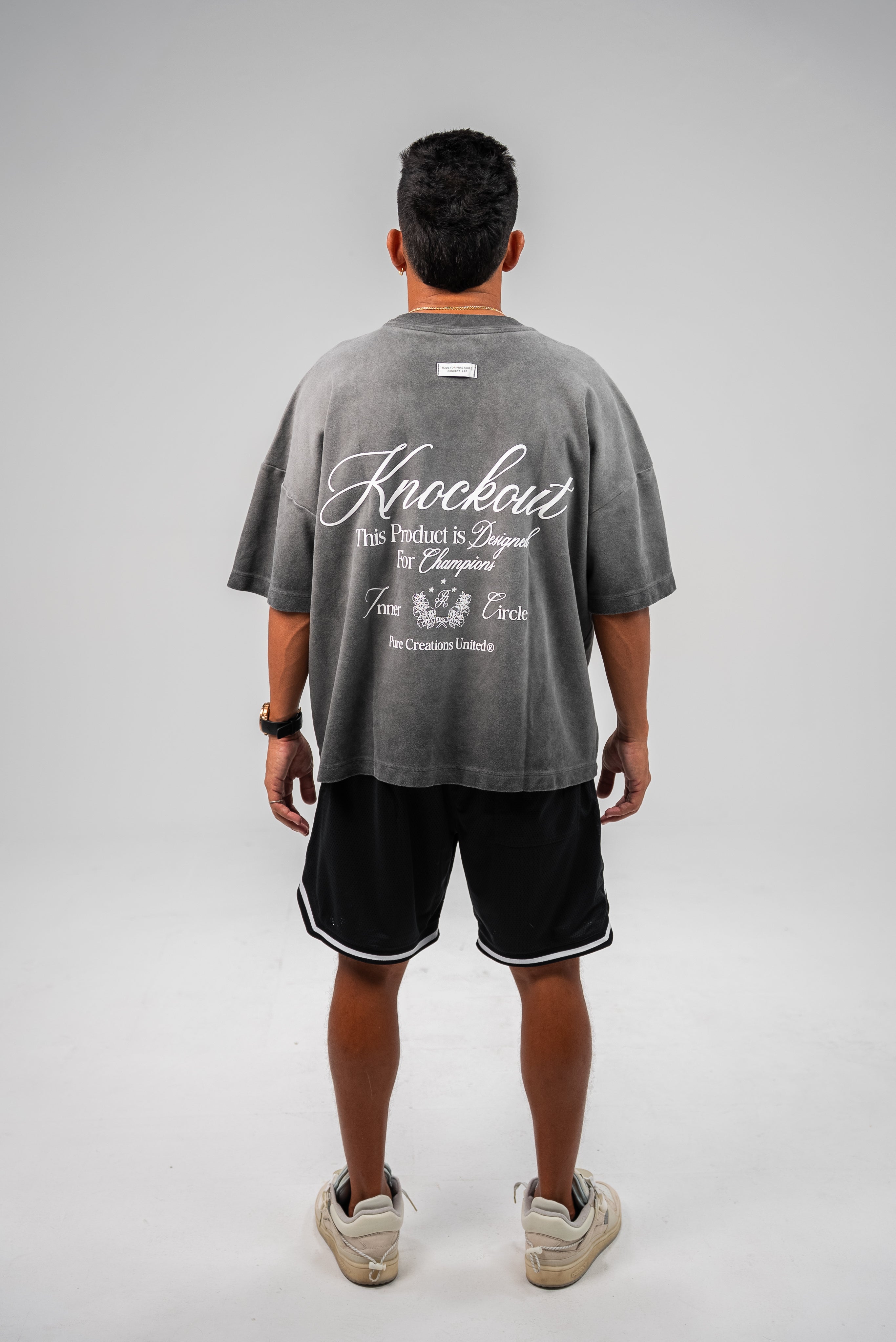 Pure Knockout Dark Grey Boxy Shirt