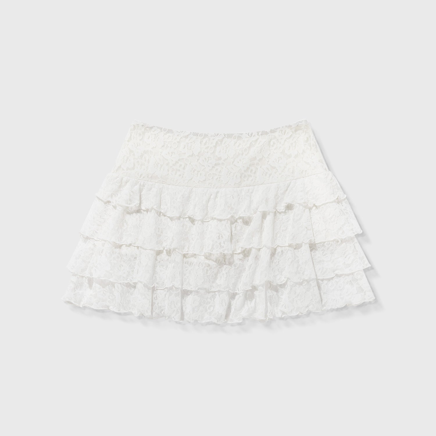 TRUE Drift Floral Mini Skirt - Cream