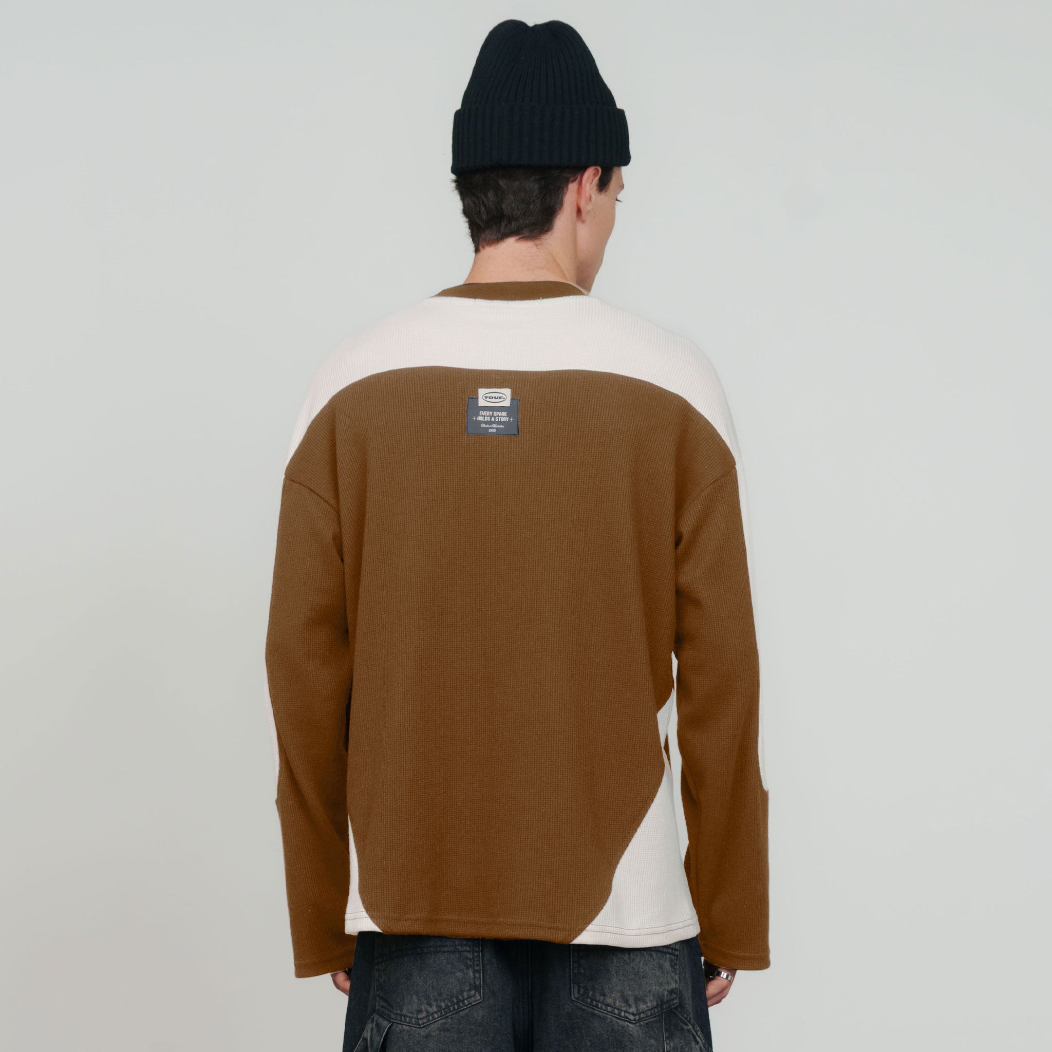 TRUE Waffer Long Sleeve Tee - Brown