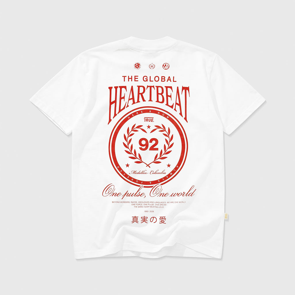 TRUE Heartbeat Tshirt - White