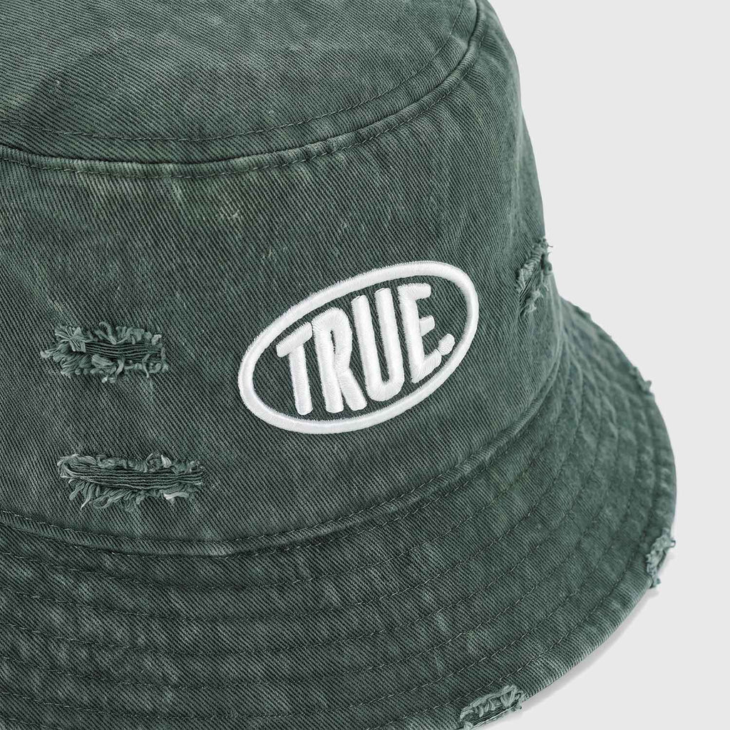 True Uniform Bucket Hat - Washed Green